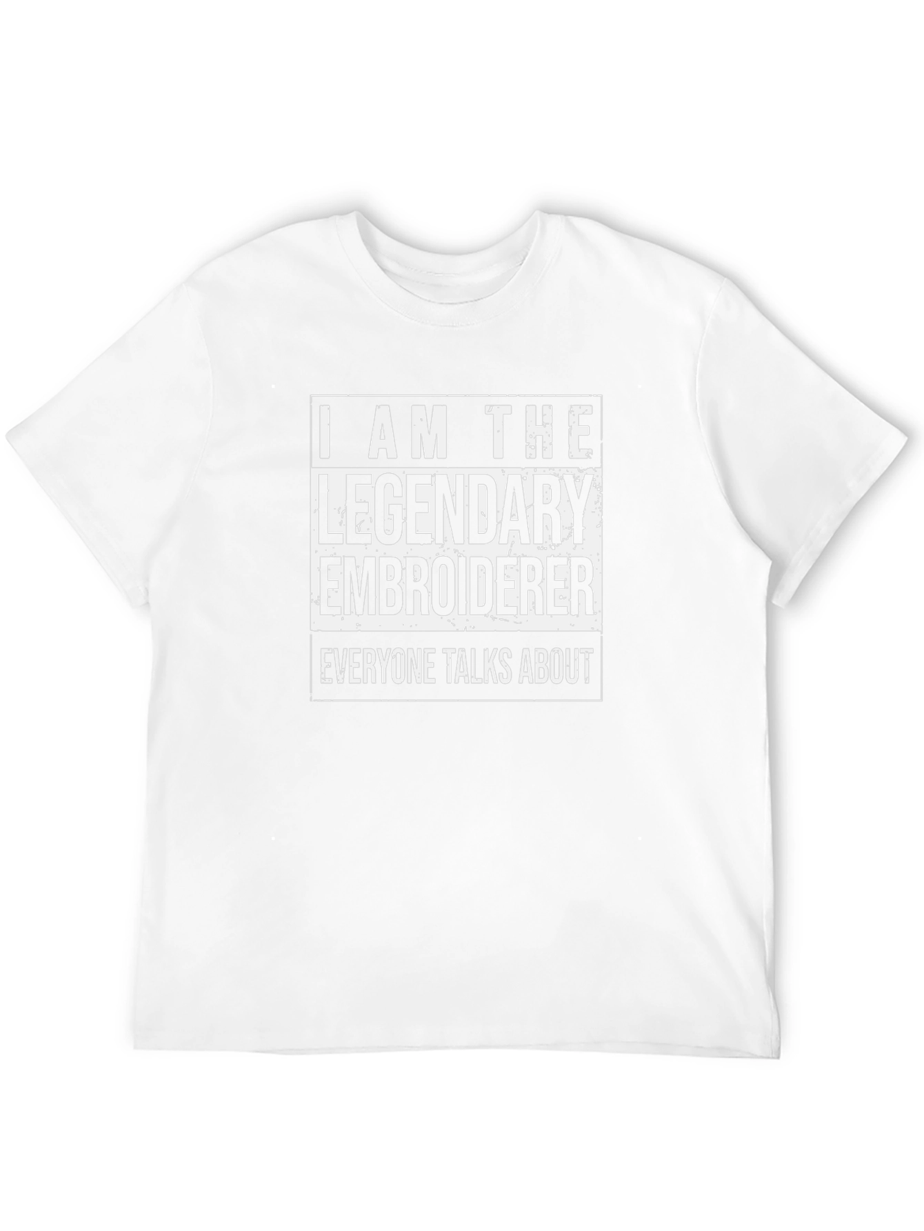 Legendary Embroiderer Graphic Tee - Black Cotton T-Shirt