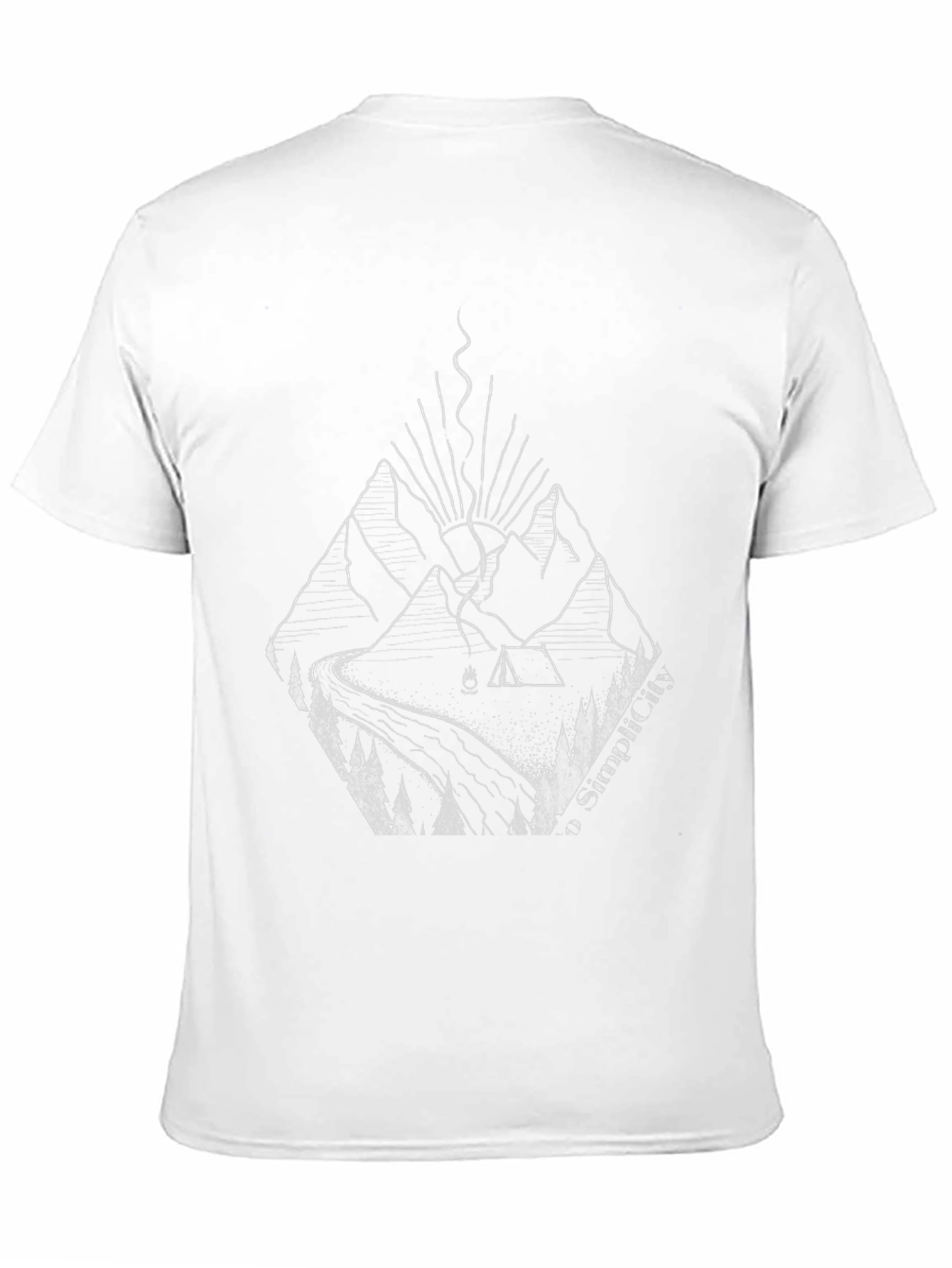 Mountains & Camping Graphic Tee - Embrace Simplicity