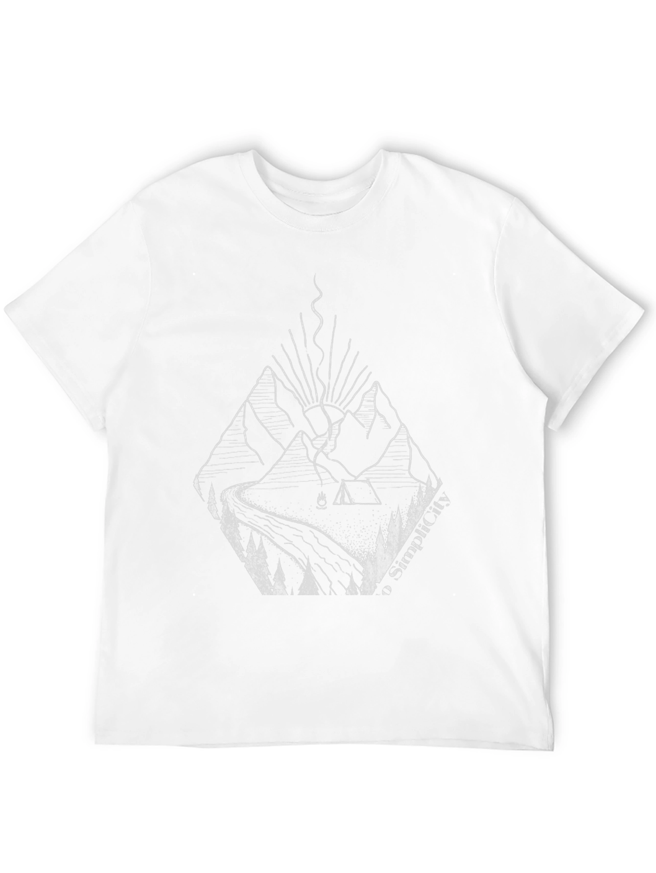 Mountains & Camping Graphic Tee - Embrace Simplicity