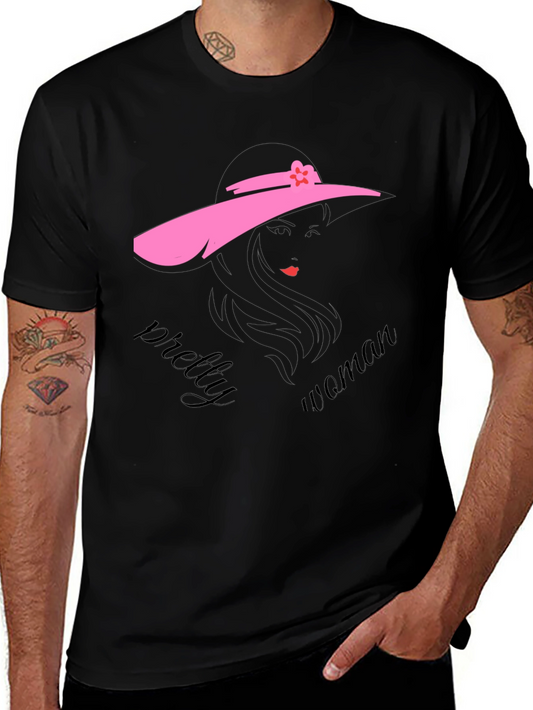Pretty Woman Graphic Black T-Shirt