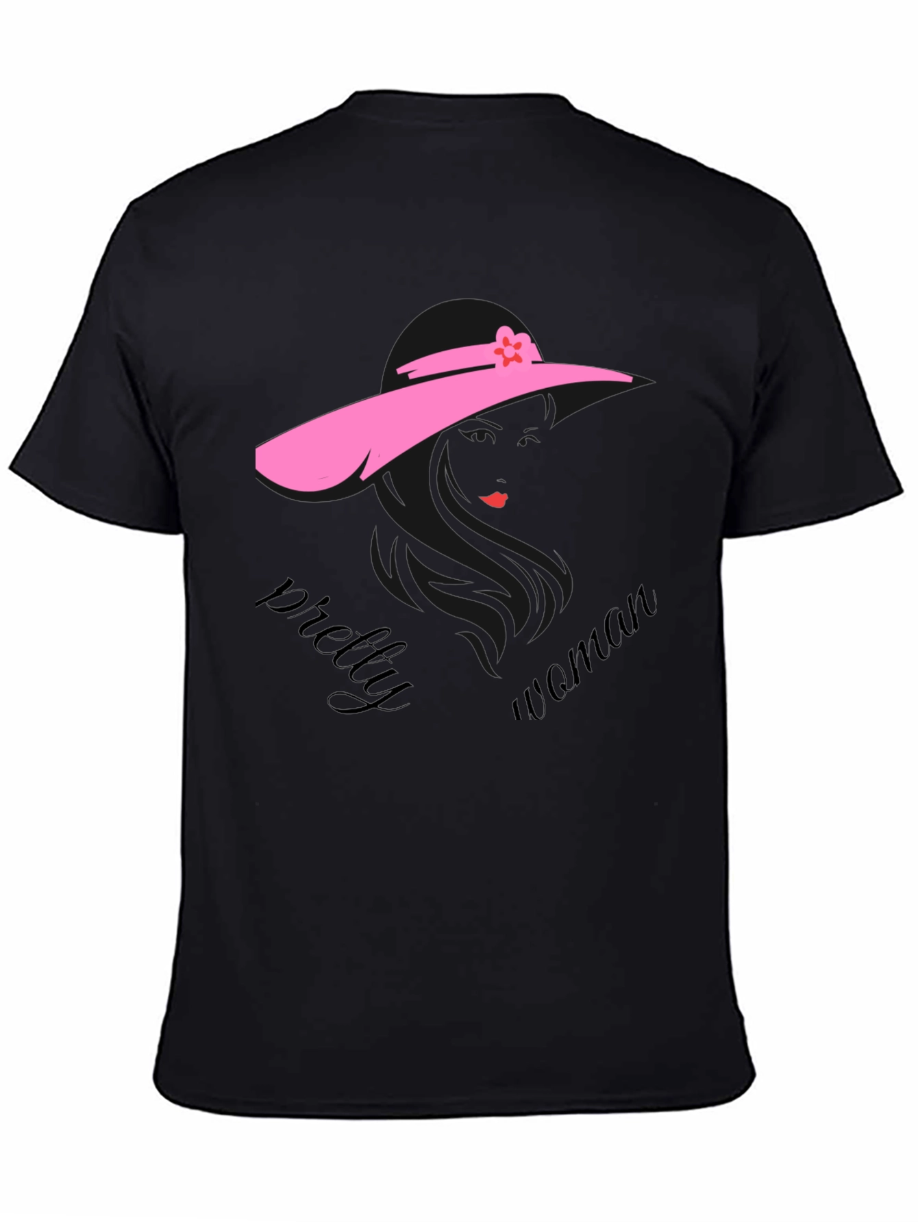 Pretty Woman Graphic Black T-Shirt