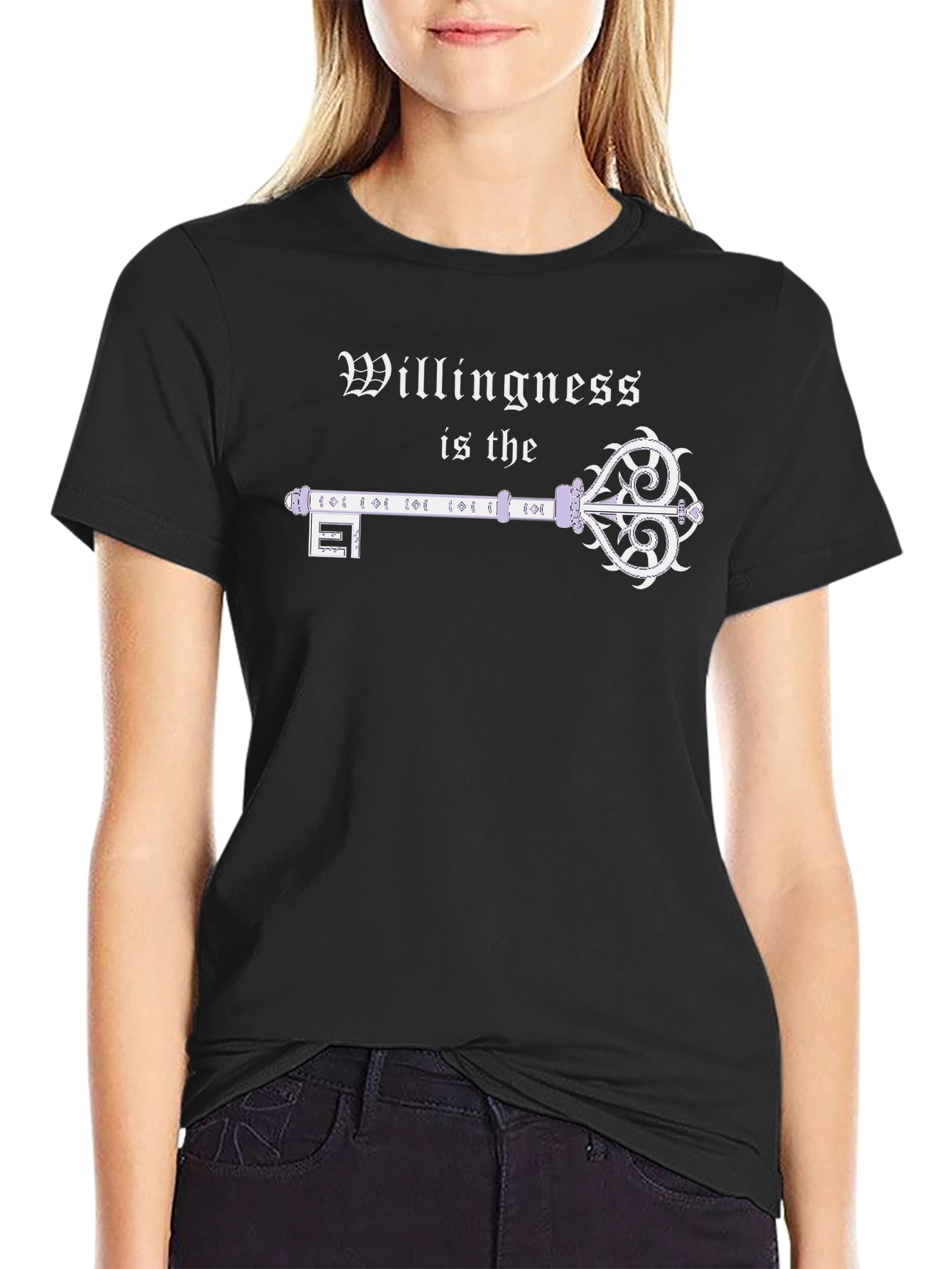 Willingness Key T-Shirt - Unique Gothic Design