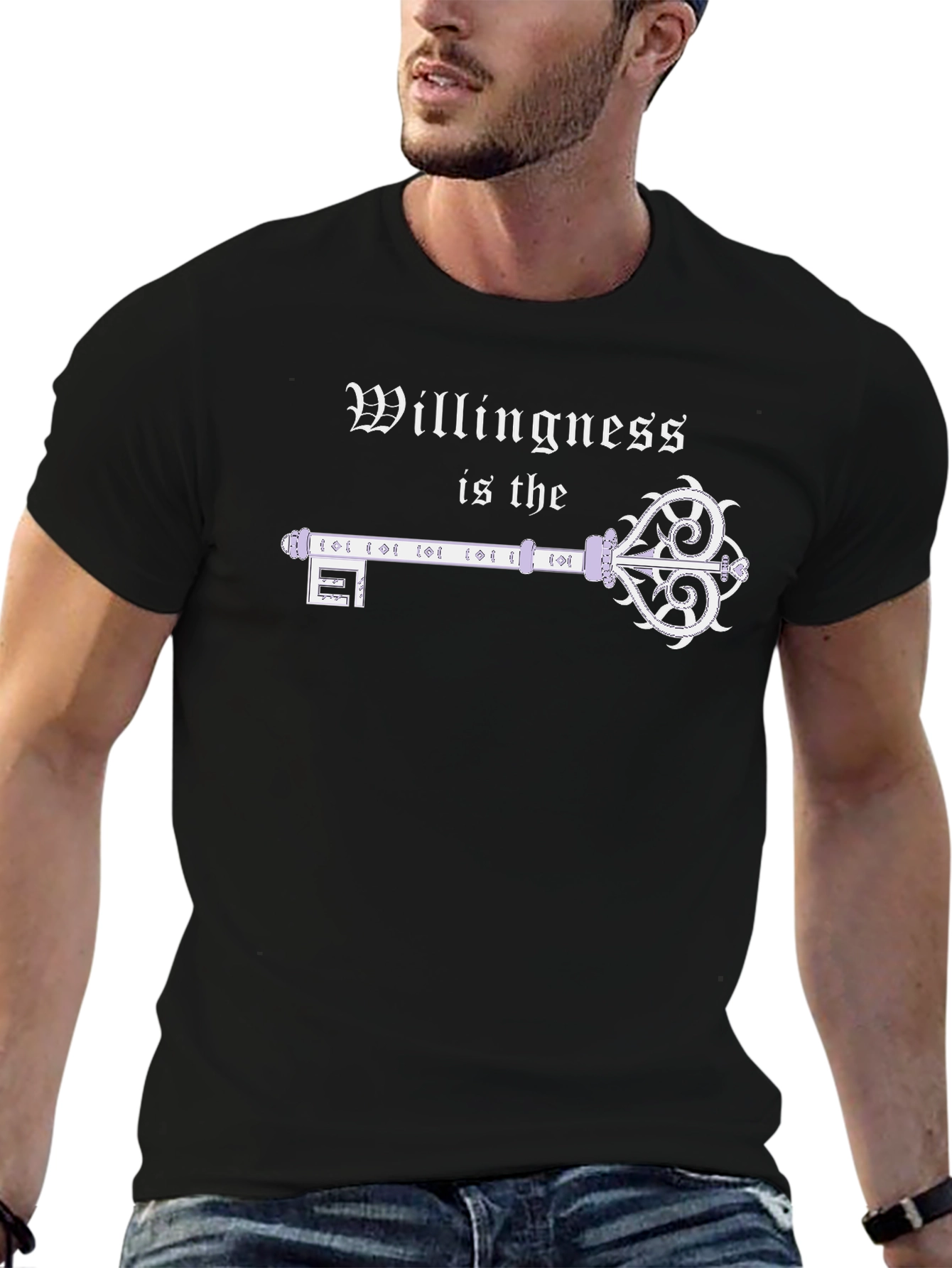 Willingness Key T-Shirt - Unique Gothic Design
