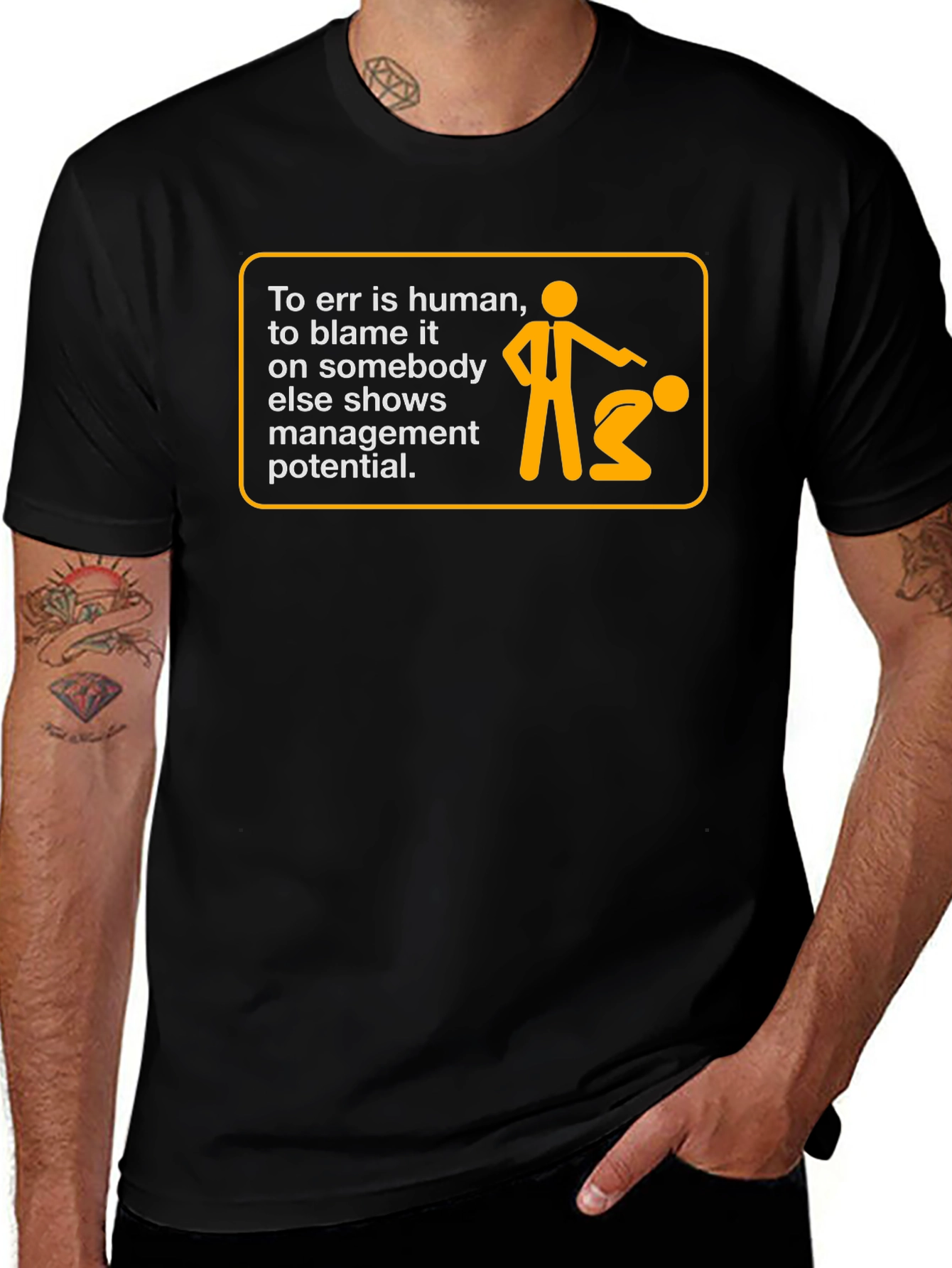 Humorous To Err is Human Graphic T-Shirt