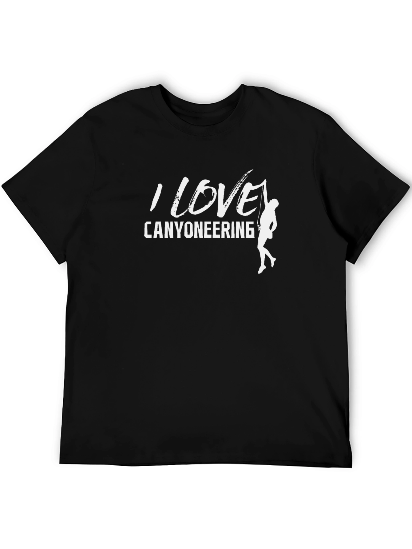 I Love Canyoneering Black T-Shirt