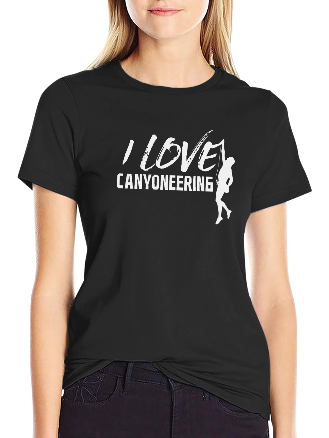 I Love Canyoneering Black T-Shirt