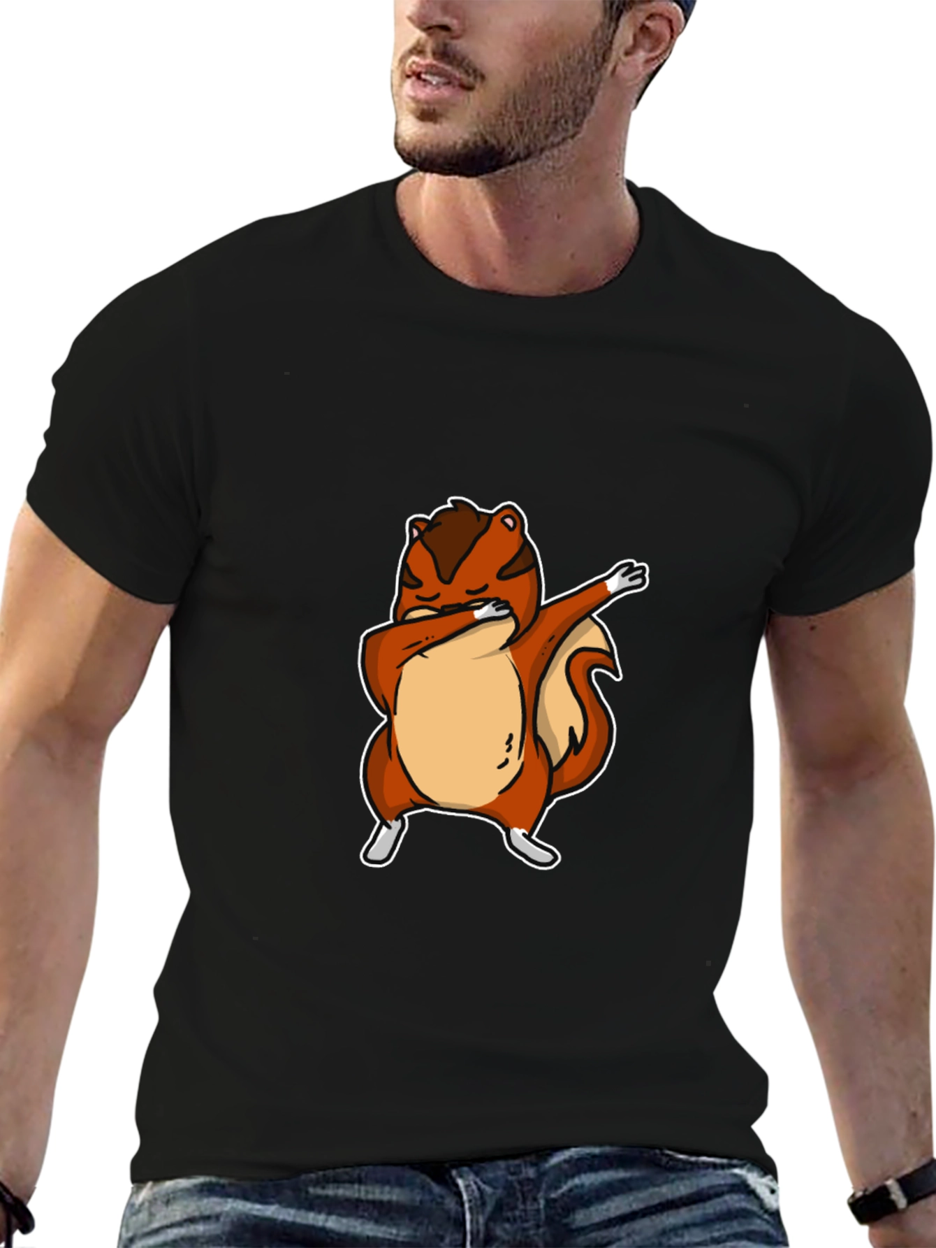 Dabbing Squirrel Graphic Tee - Cool Animal Design