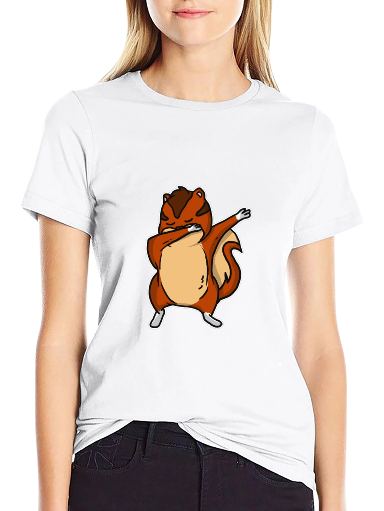 Dabbing Squirrel Graphic Tee - Cool Animal Design