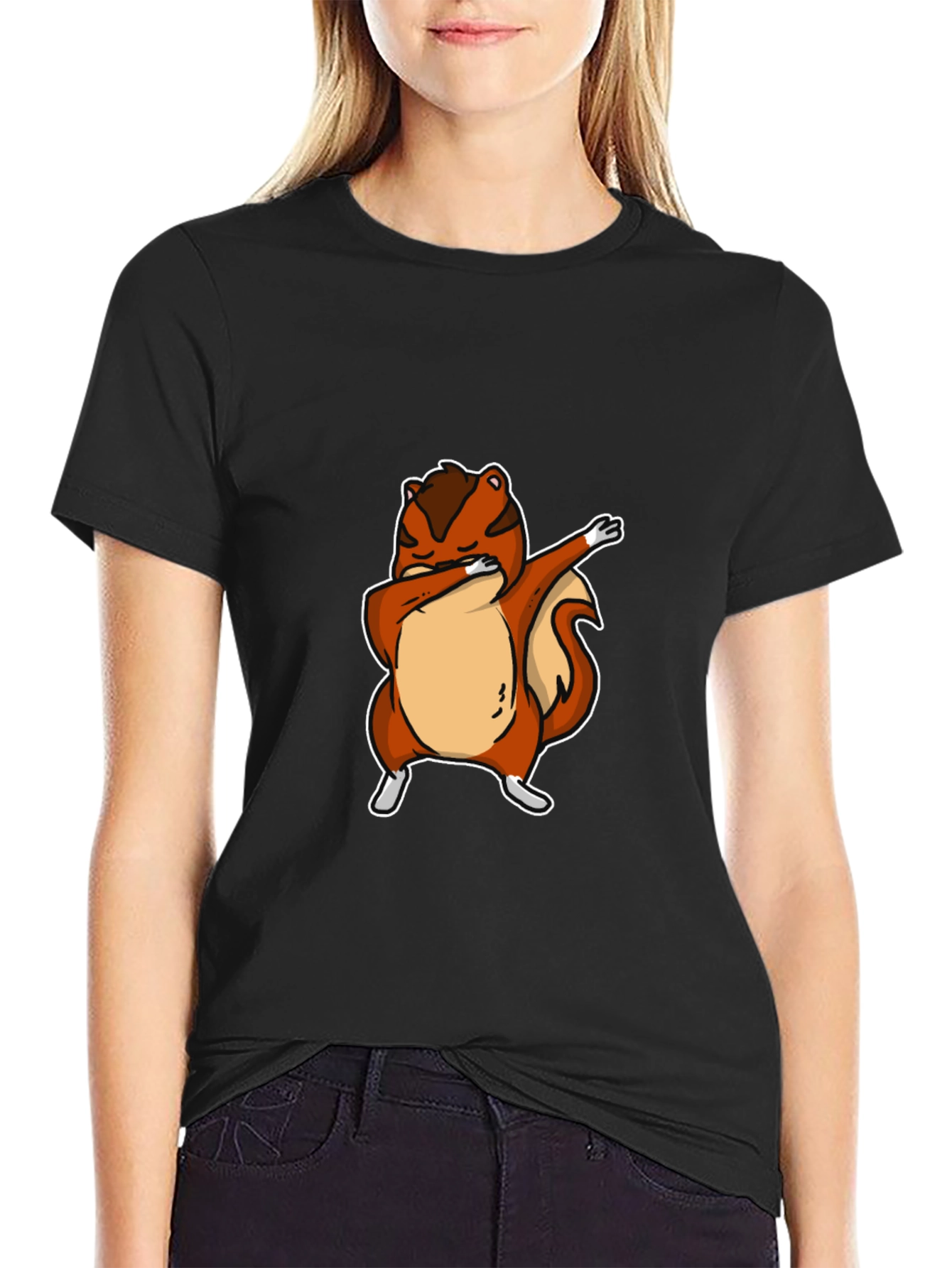 Dabbing Squirrel Graphic Tee - Cool Animal Design