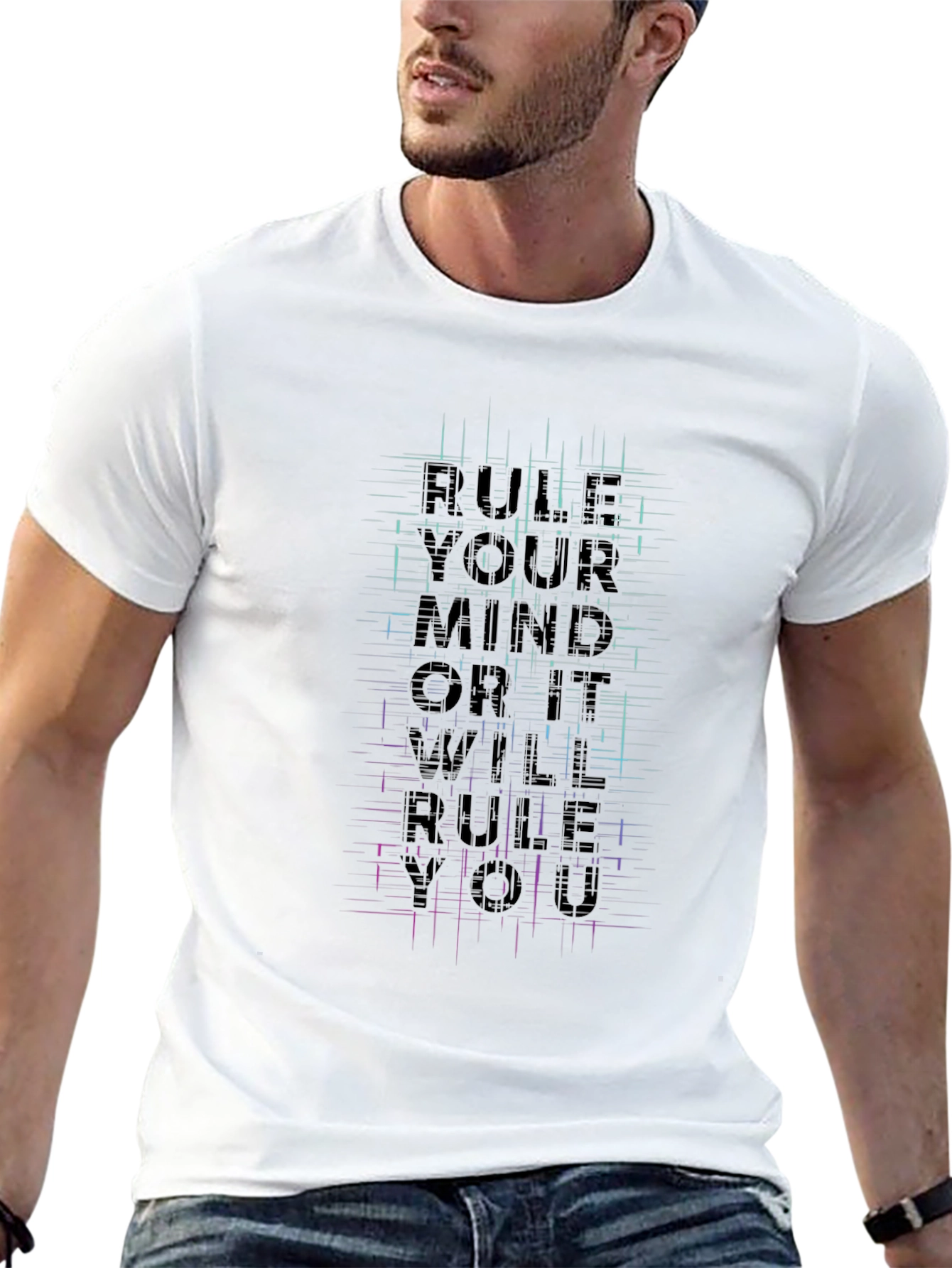 Rule Your Mind Graphic Tee - Black