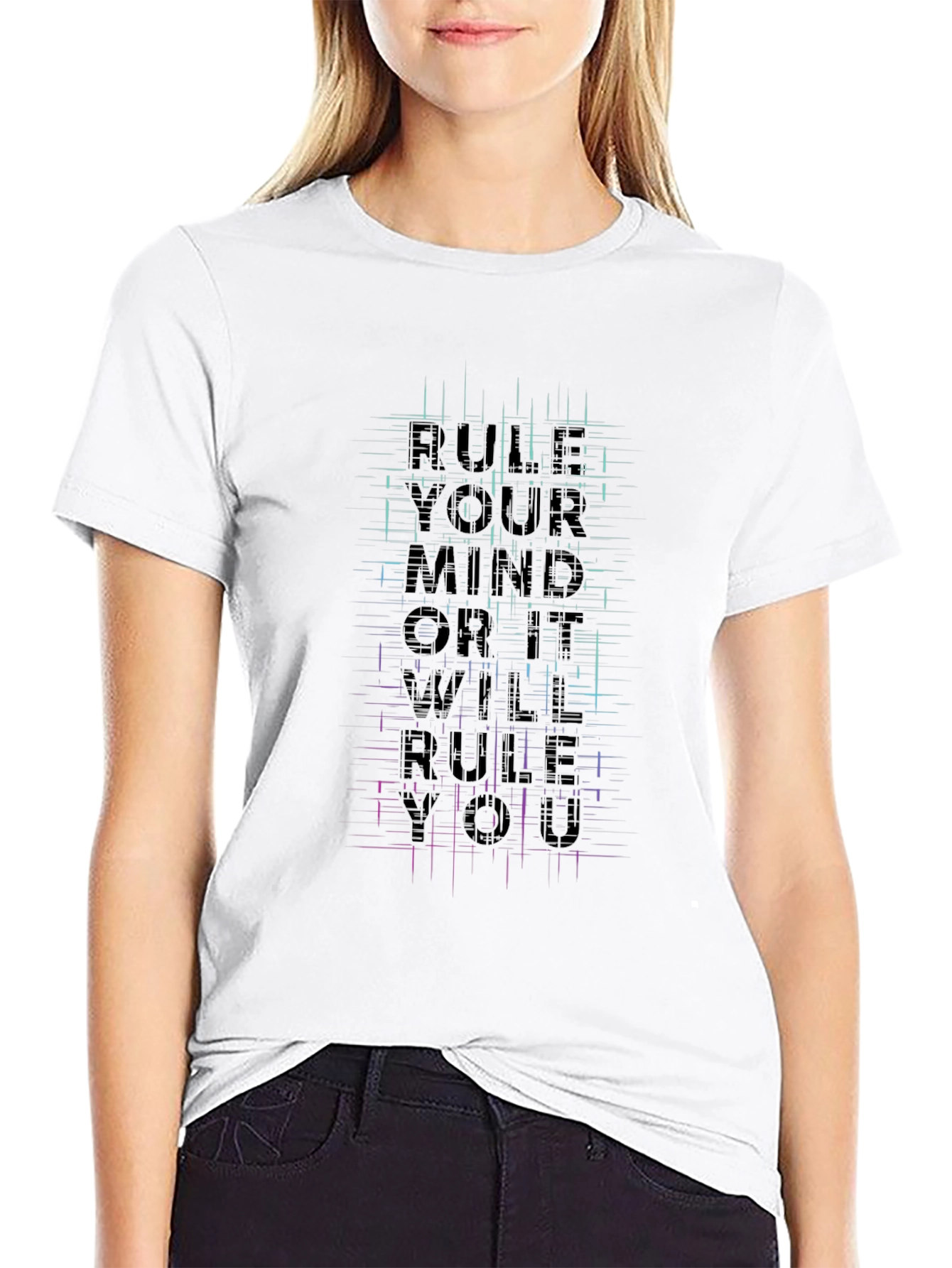 Rule Your Mind Graphic Tee - Black