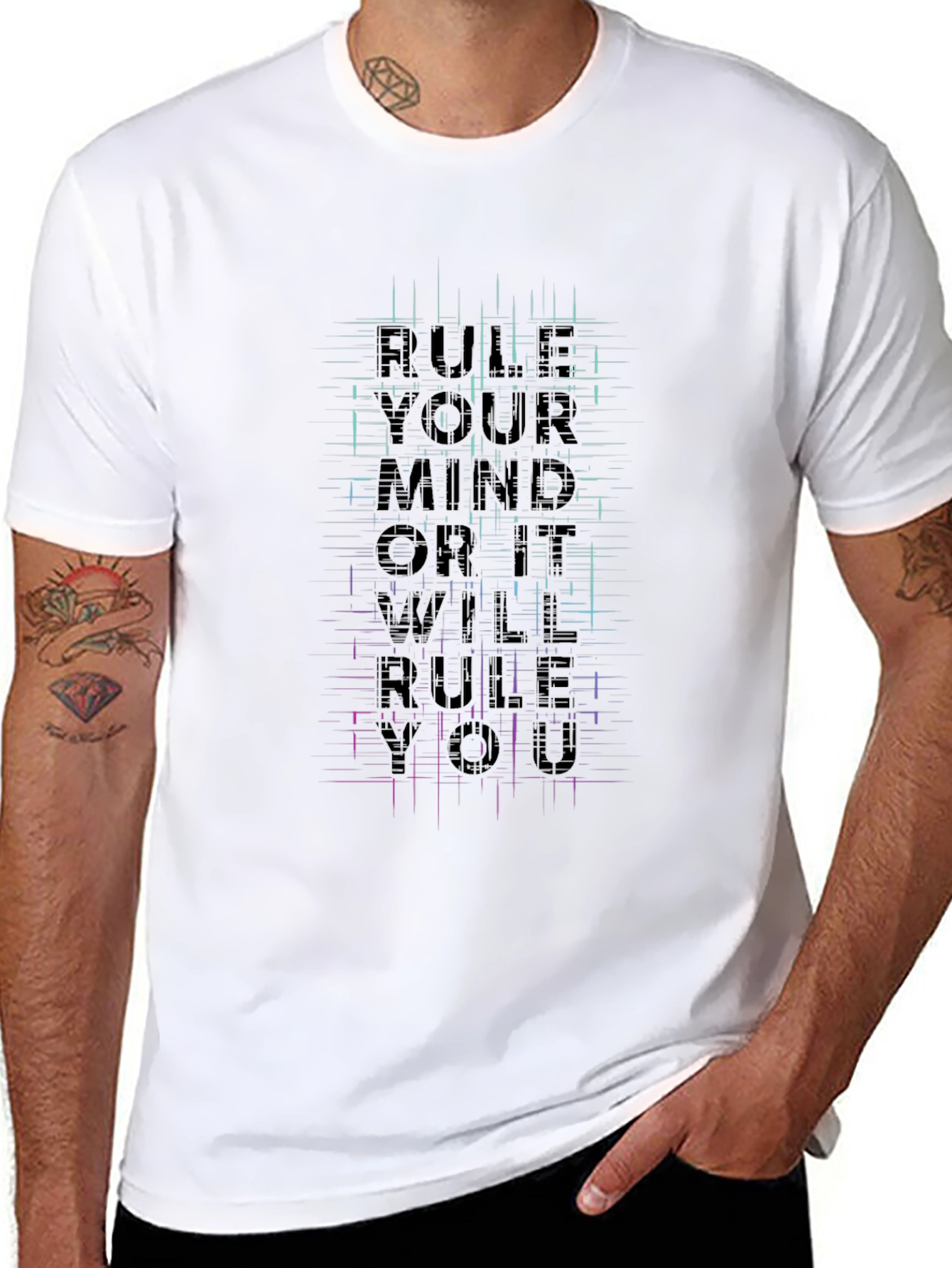 Rule Your Mind Graphic Tee - Black