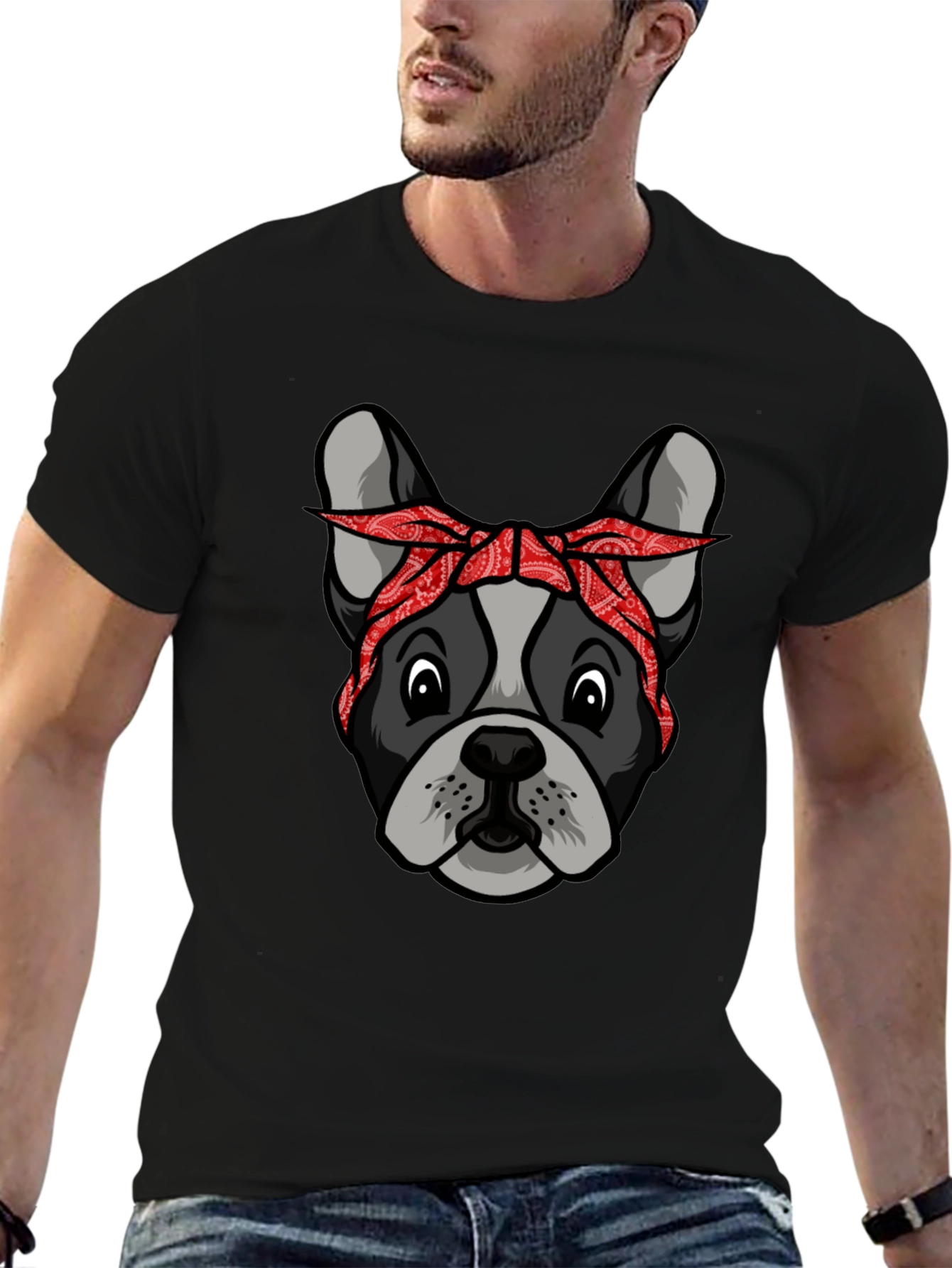 Bandana Dog Graphic T-Shirt