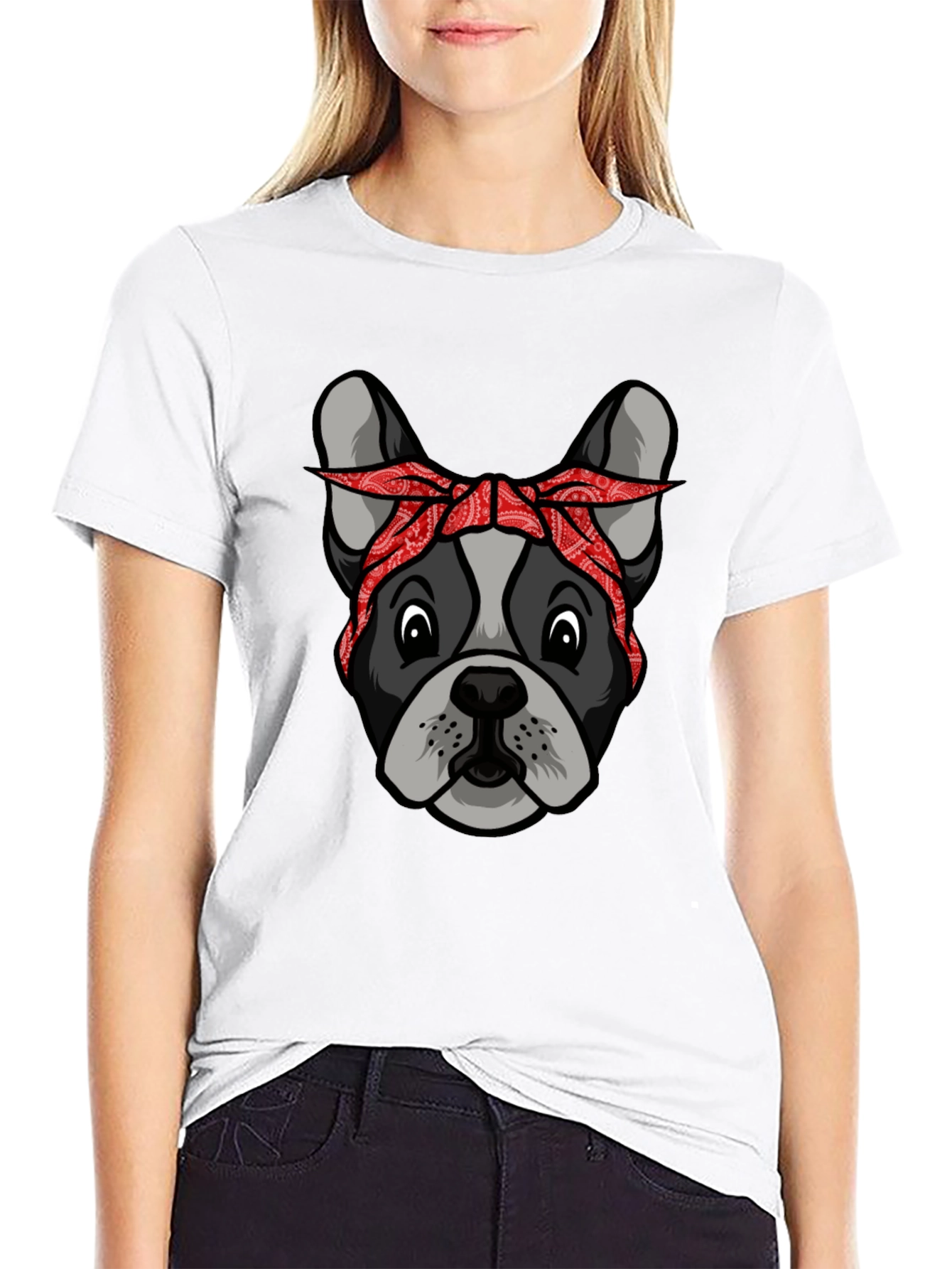 Bandana Dog Graphic T-Shirt