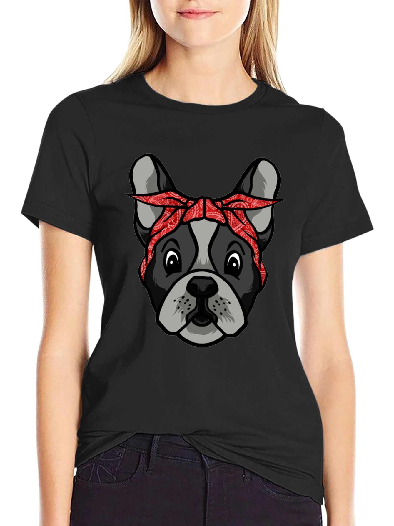 Bandana Dog Graphic T-Shirt