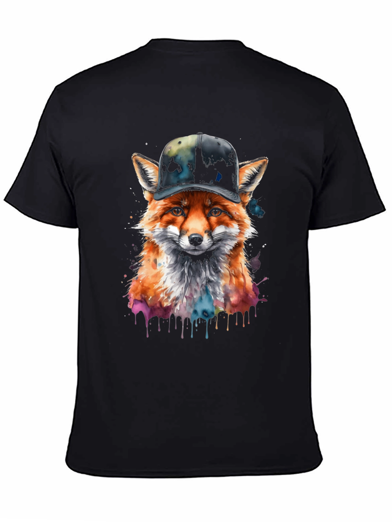 Fox in Hat Graphic Tee - Trendy Streetwear