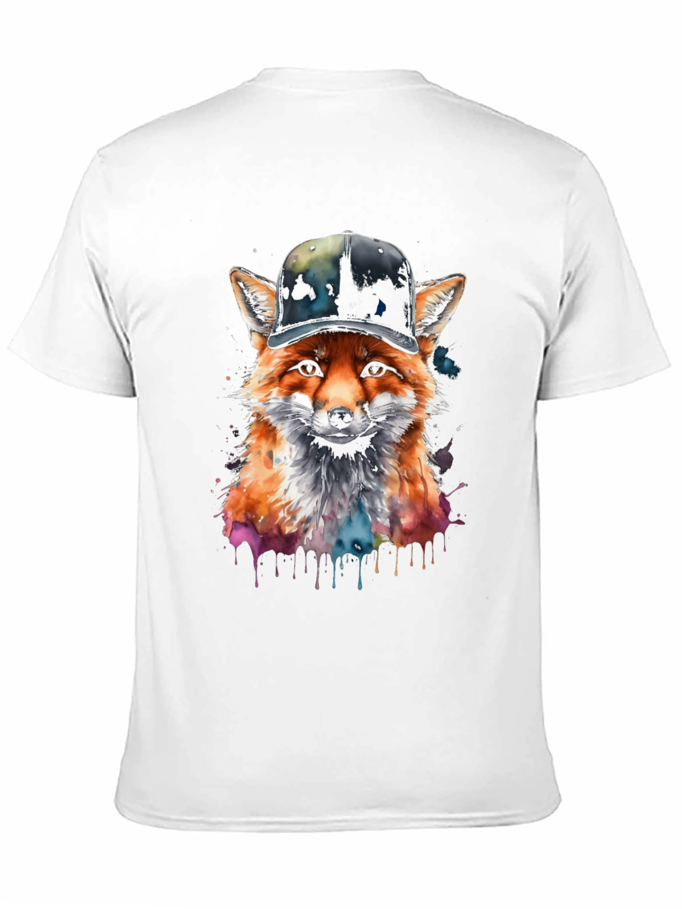 Fox in Hat Graphic Tee - Trendy Streetwear