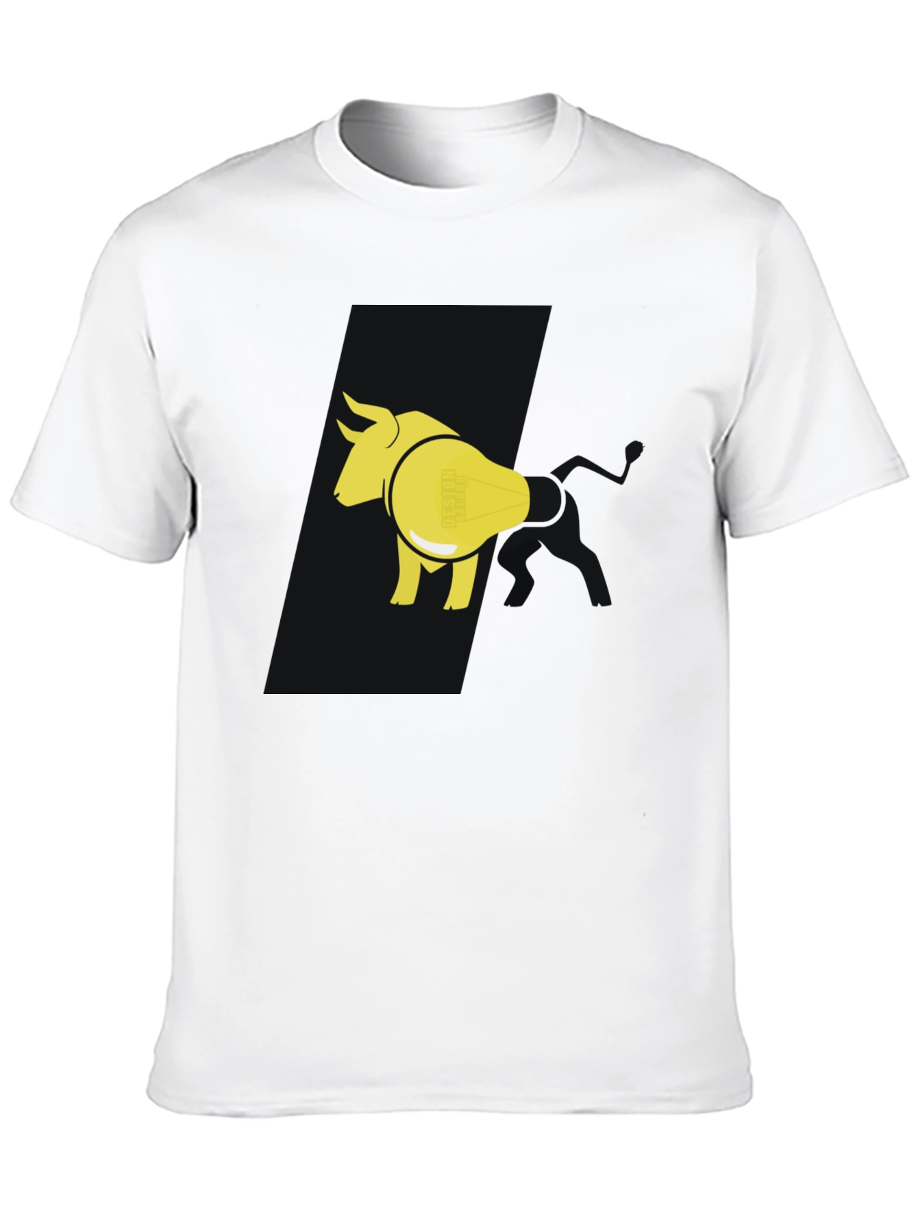 Bull & Lightbulb Graphic Tee - Black