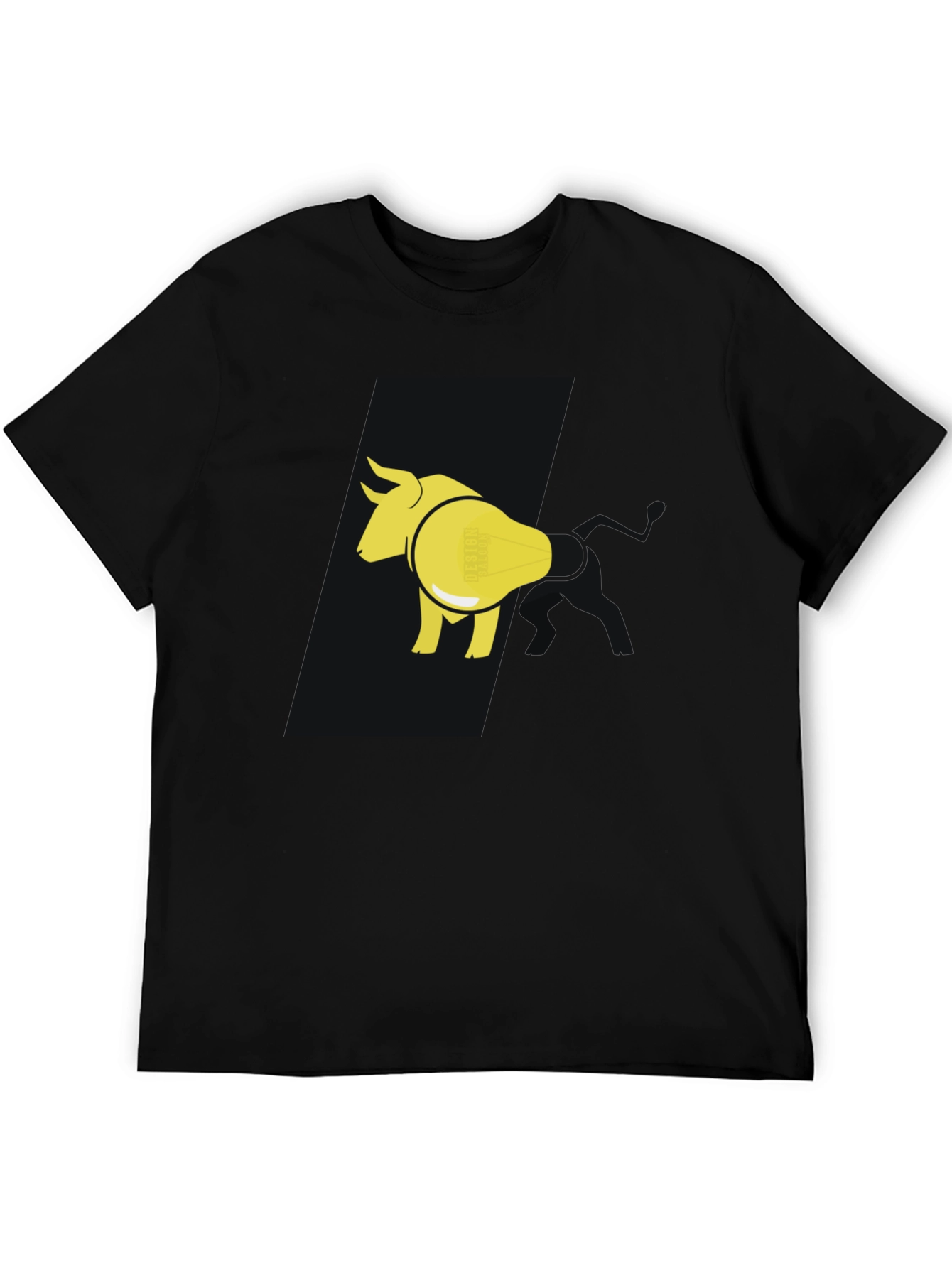 Bull & Lightbulb Graphic Tee - Black