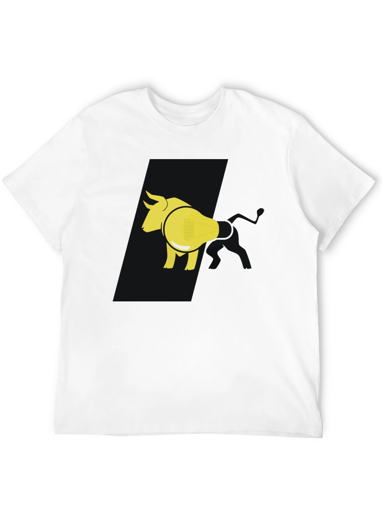 Bull & Lightbulb Graphic Tee - Black