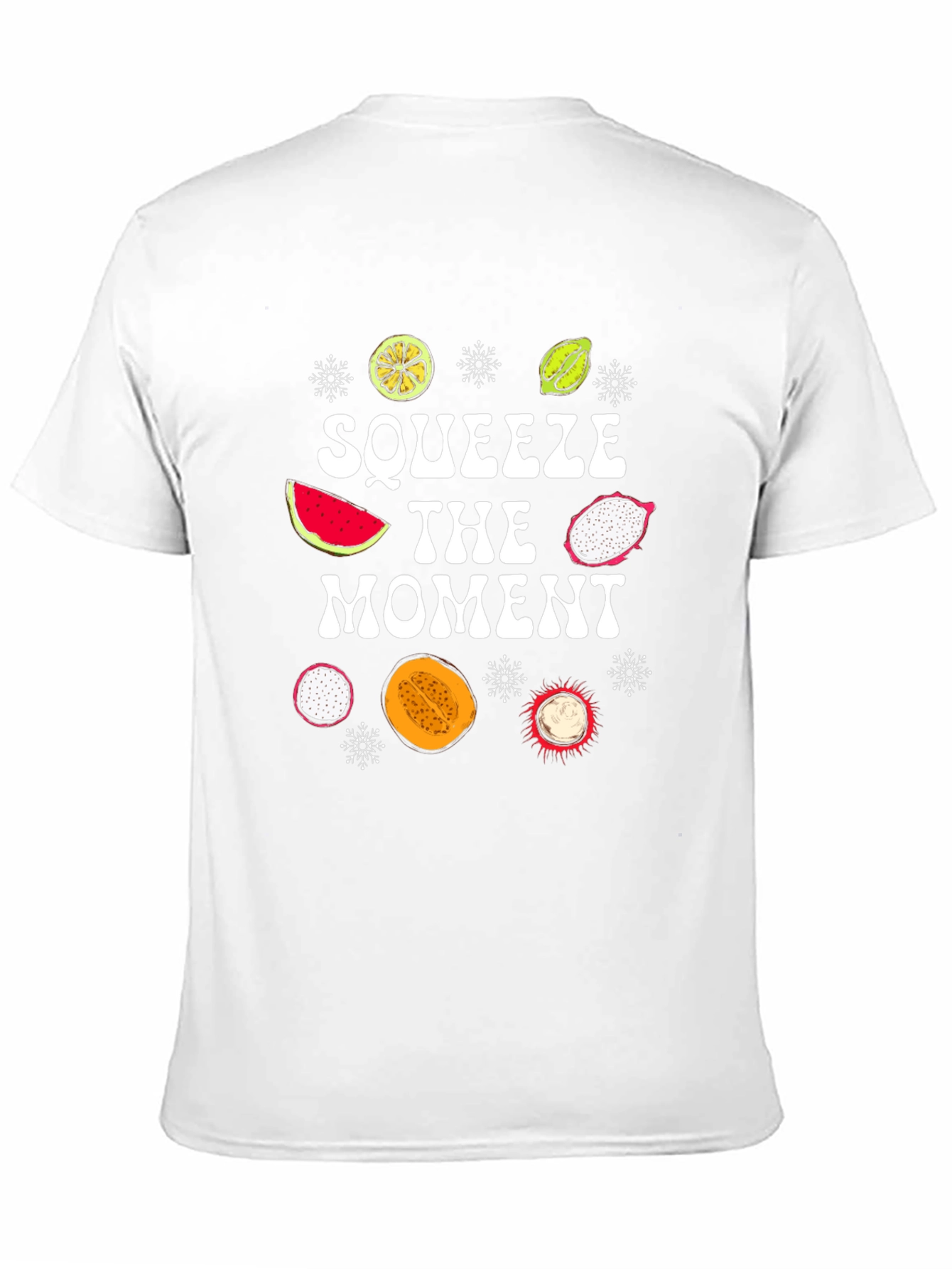 Squeeze The Moment Fruit Graphic T-Shirt
