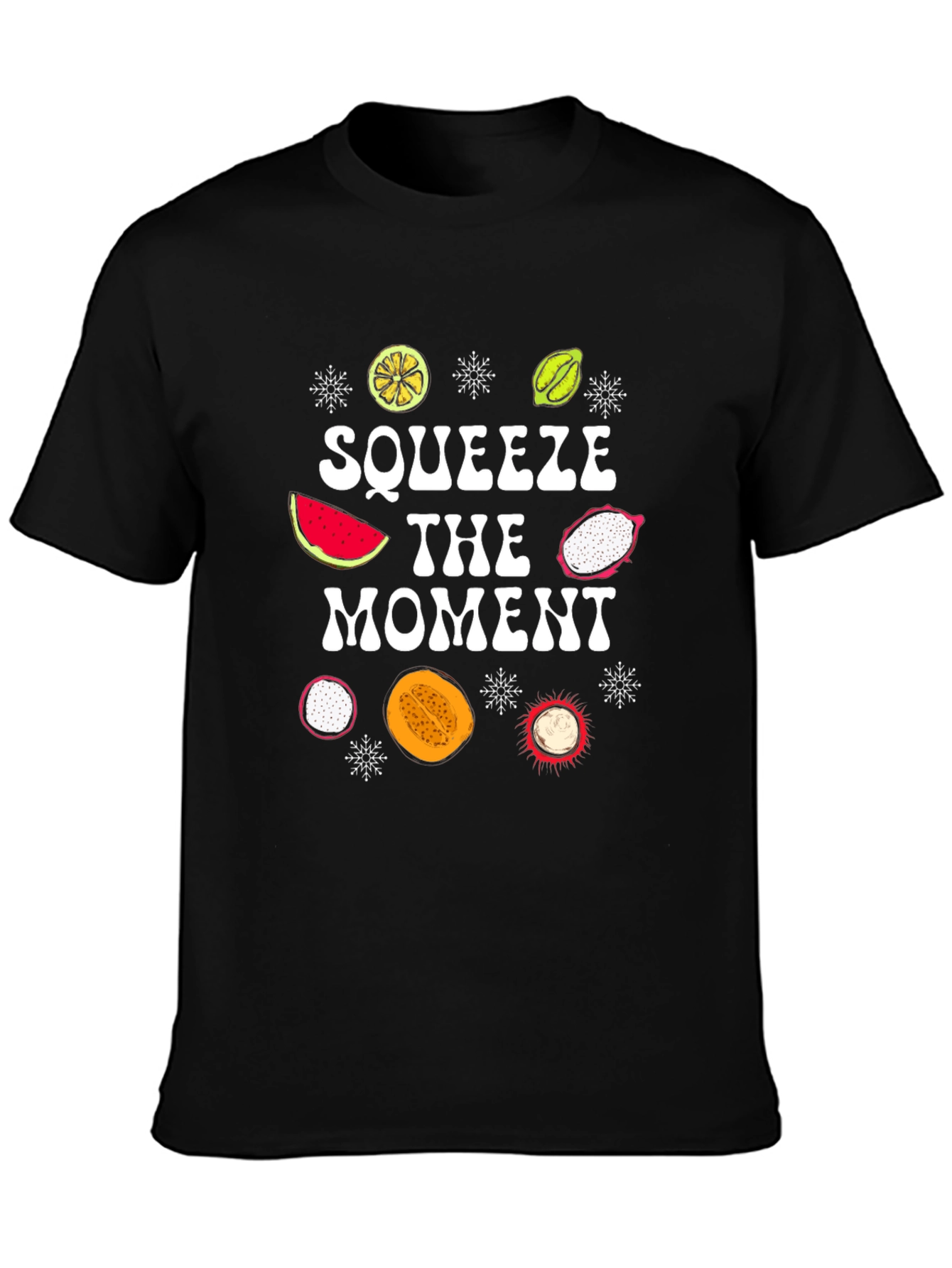 Squeeze The Moment Fruit Graphic T-Shirt