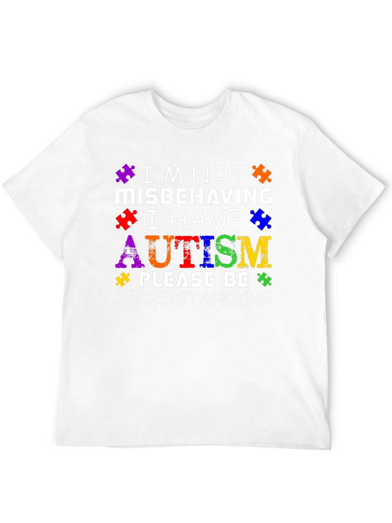 Autism Awareness Puzzle Piece Graphic T-Shirt