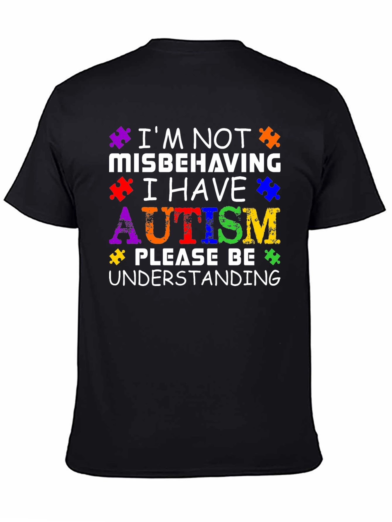 Autism Awareness Puzzle Piece Graphic T-Shirt