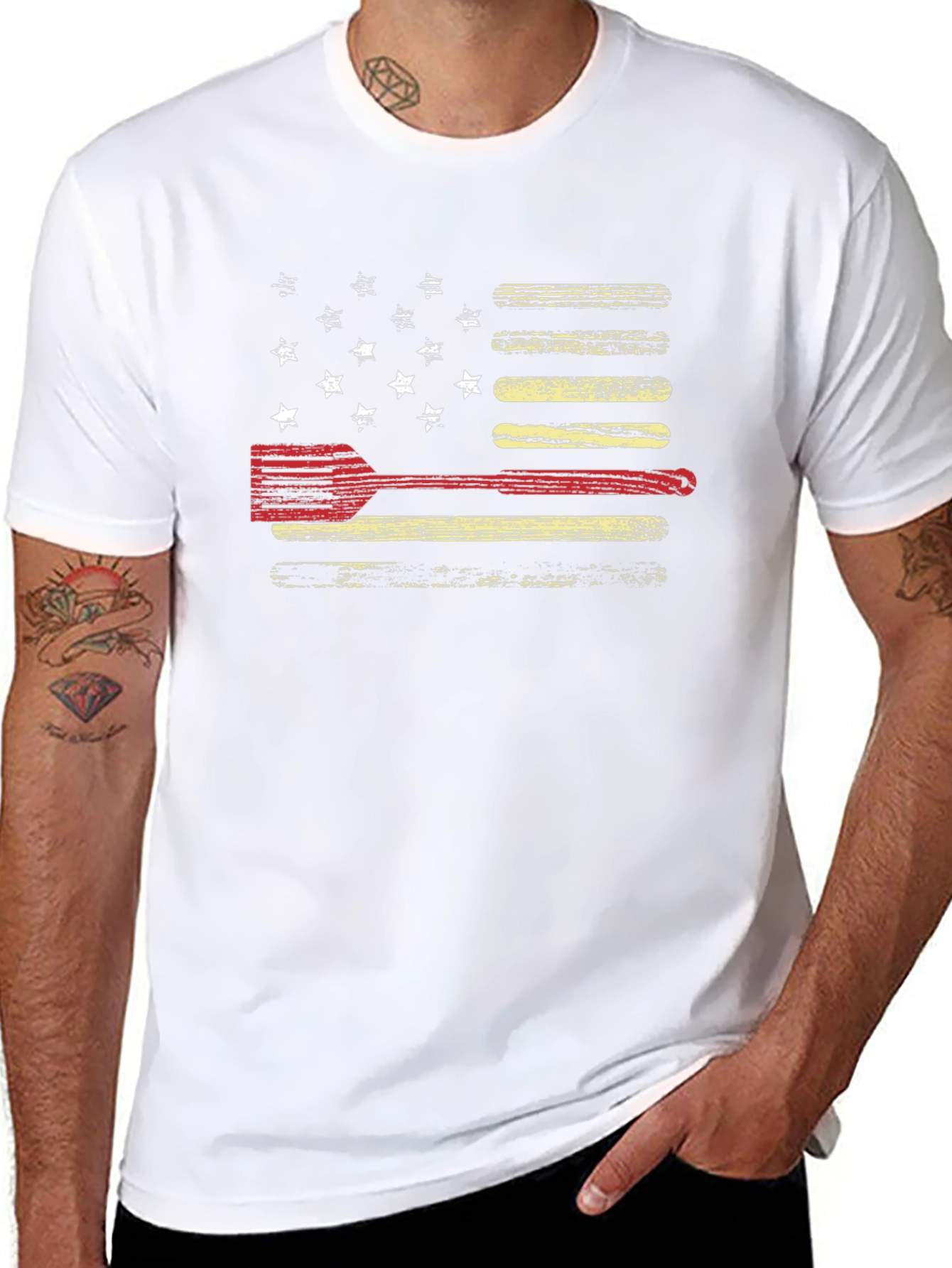Firefighter American Flag T-Shirt