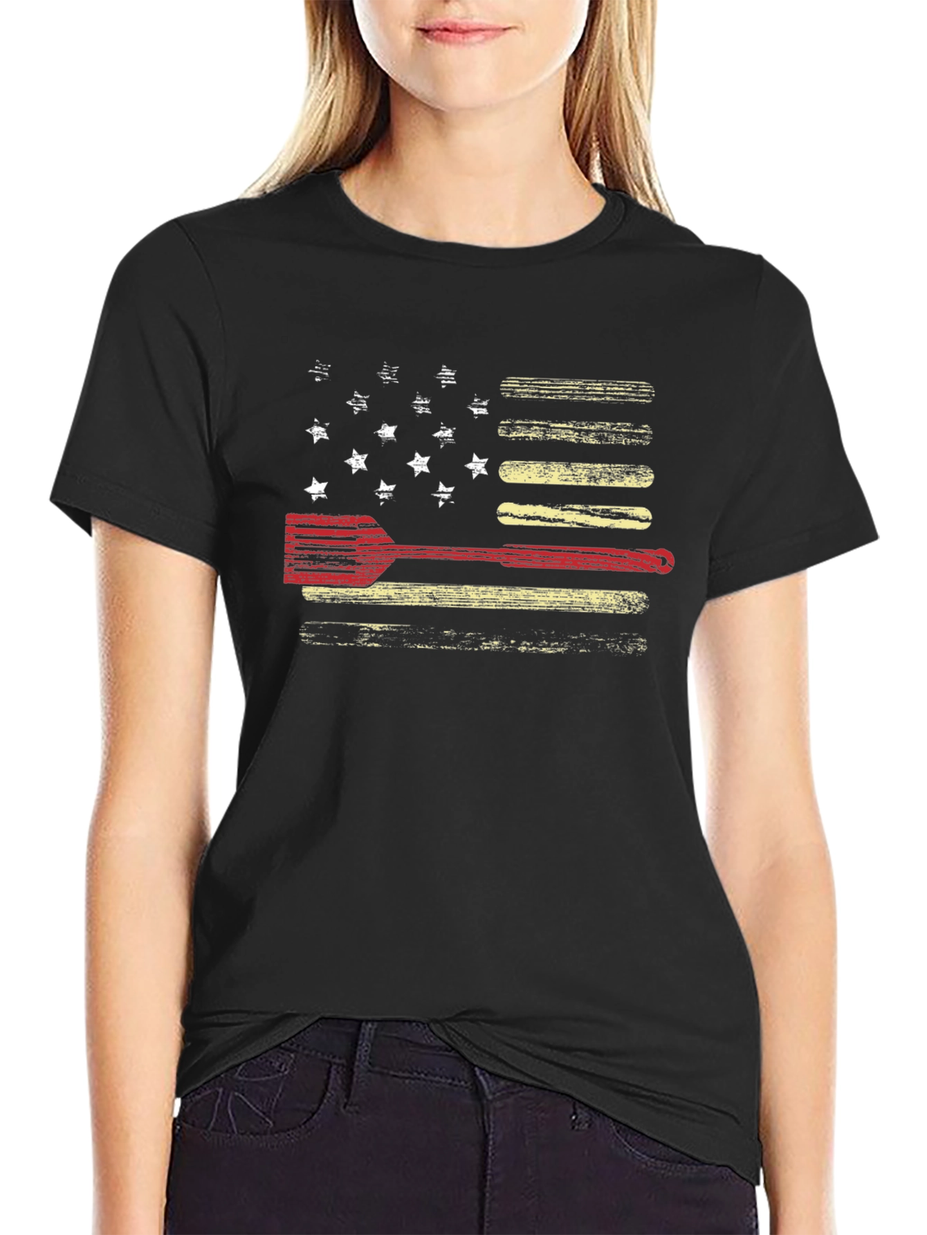 Firefighter American Flag T-Shirt