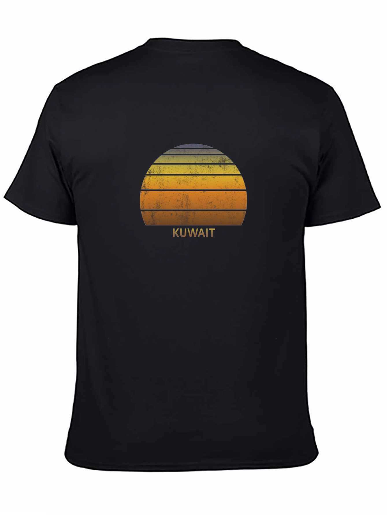 Kuwait Sunset T-Shirt Retro Style Tee