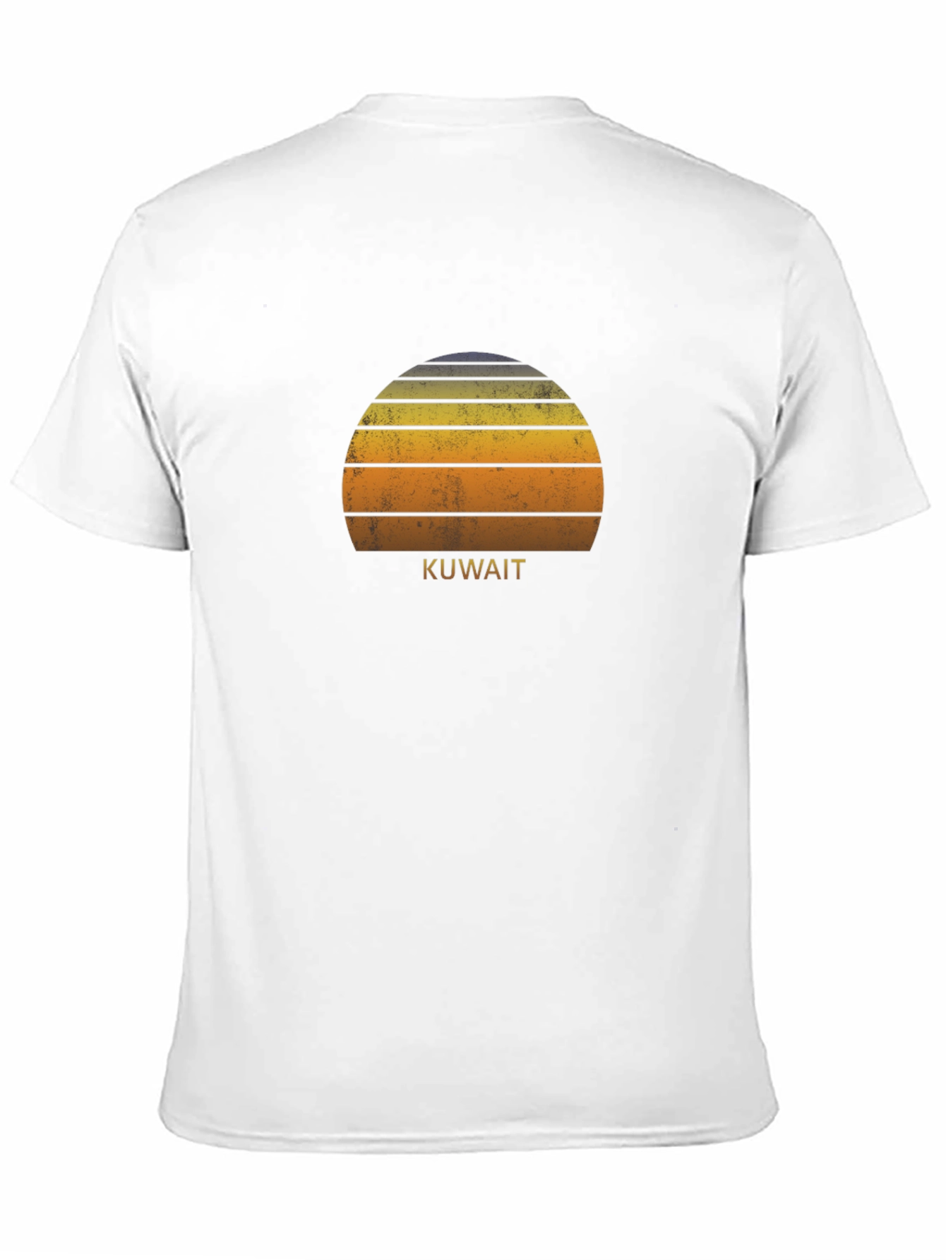 Kuwait Sunset T-Shirt Retro Style Tee