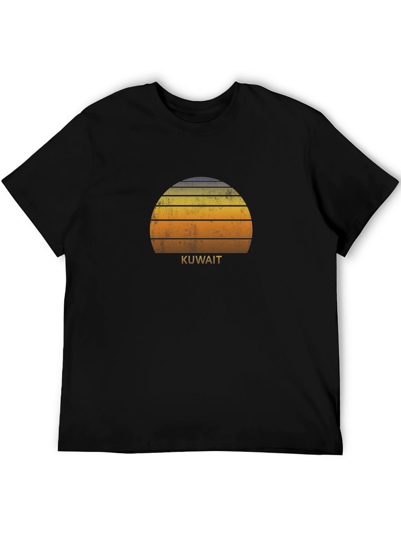 Kuwait Sunset T-Shirt Retro Style Tee
