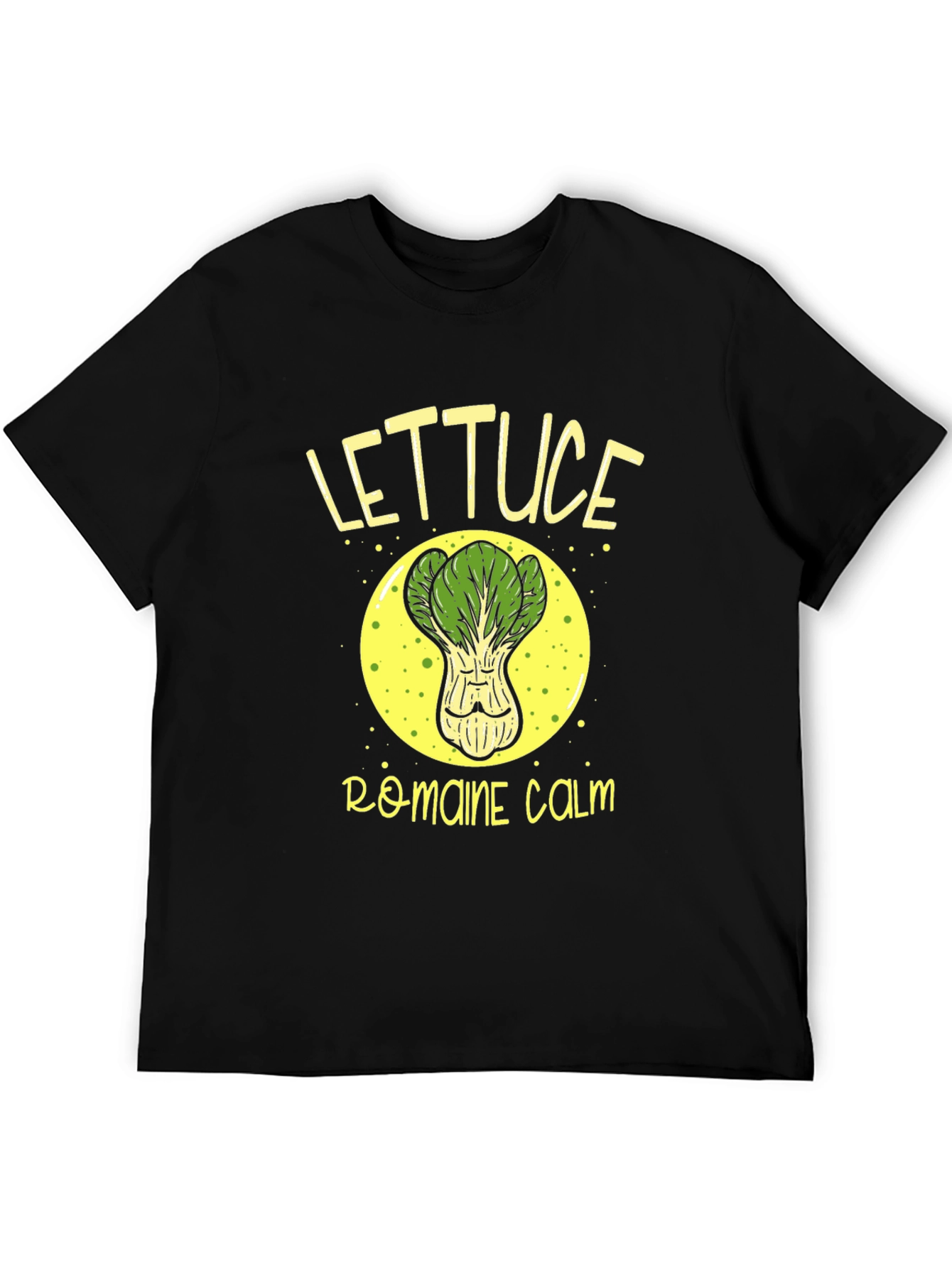 Lettuce Romaine Calm Black Graphic Tee