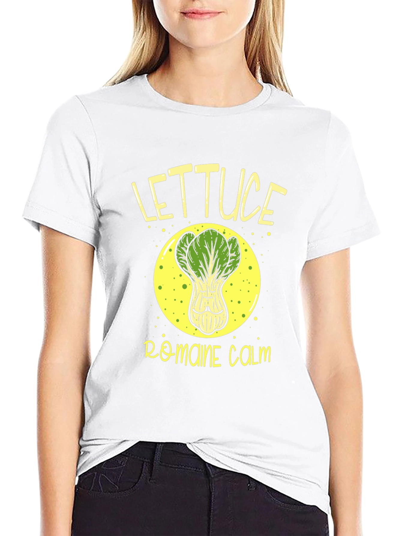 Lettuce Romaine Calm Black Graphic Tee