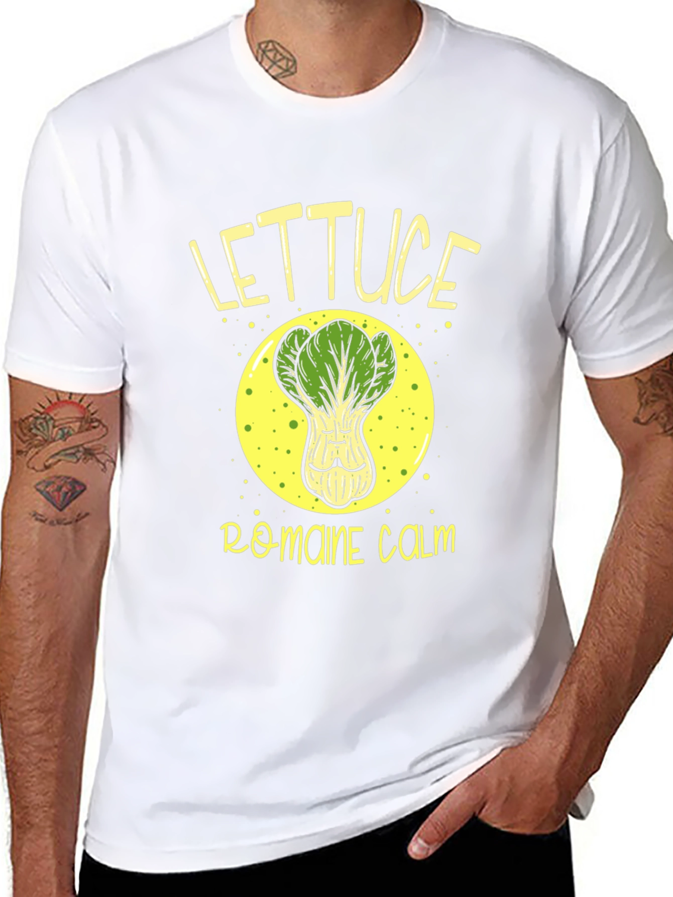 Lettuce Romaine Calm Black Graphic Tee