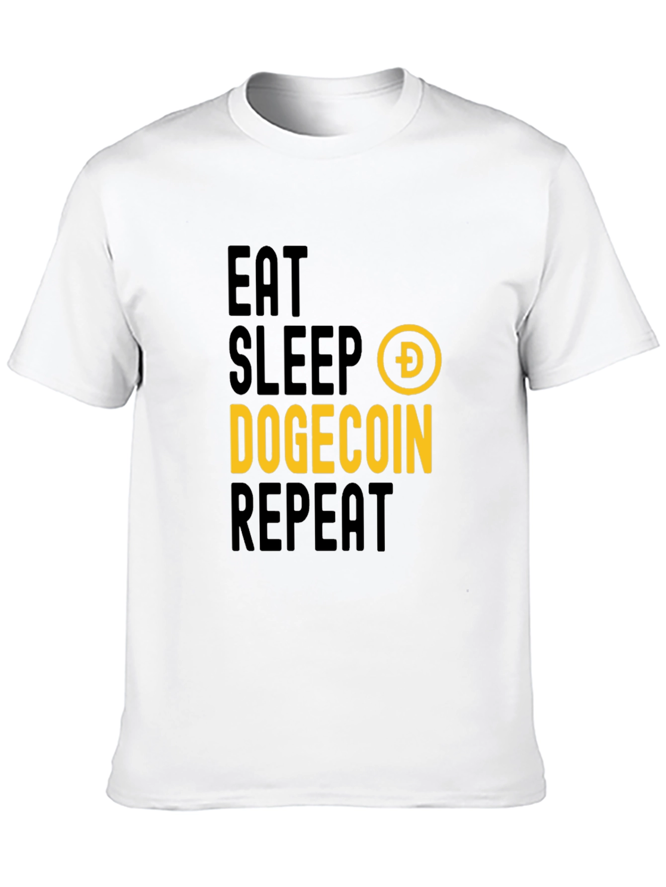 Eat Sleep Dogecoin Repeat T-Shirt - Crypto Fan Apparel