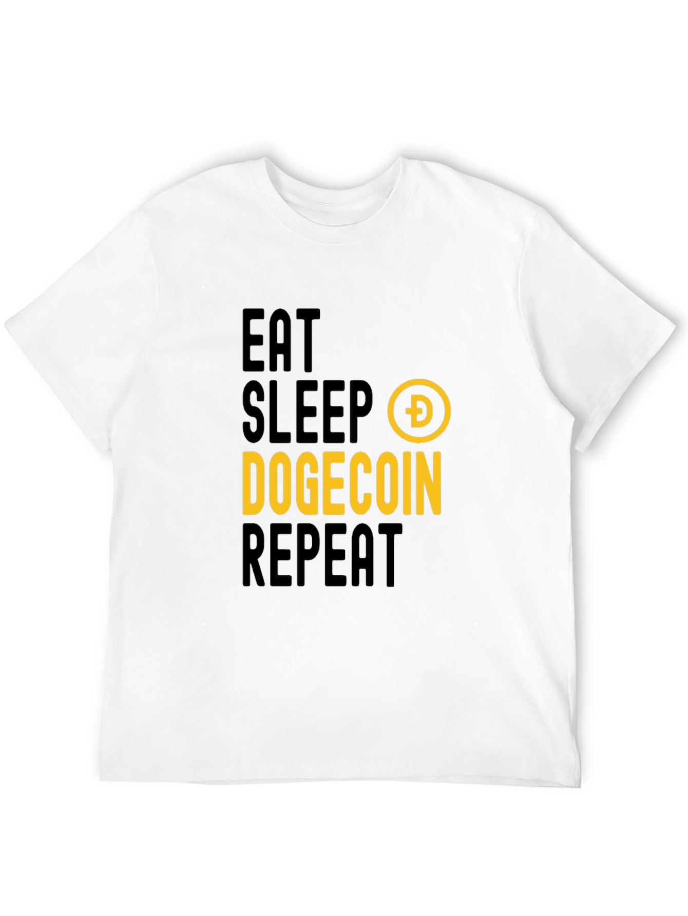 Eat Sleep Dogecoin Repeat T-Shirt - Crypto Fan Apparel