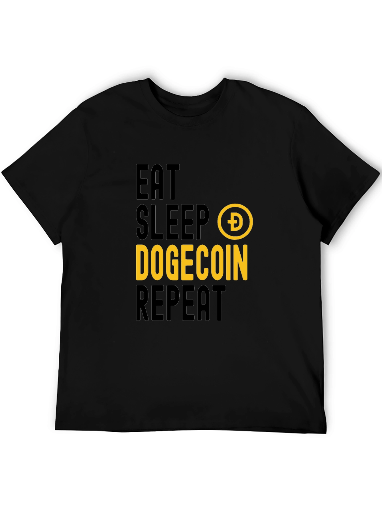 Eat Sleep Dogecoin Repeat T-Shirt - Crypto Fan Apparel