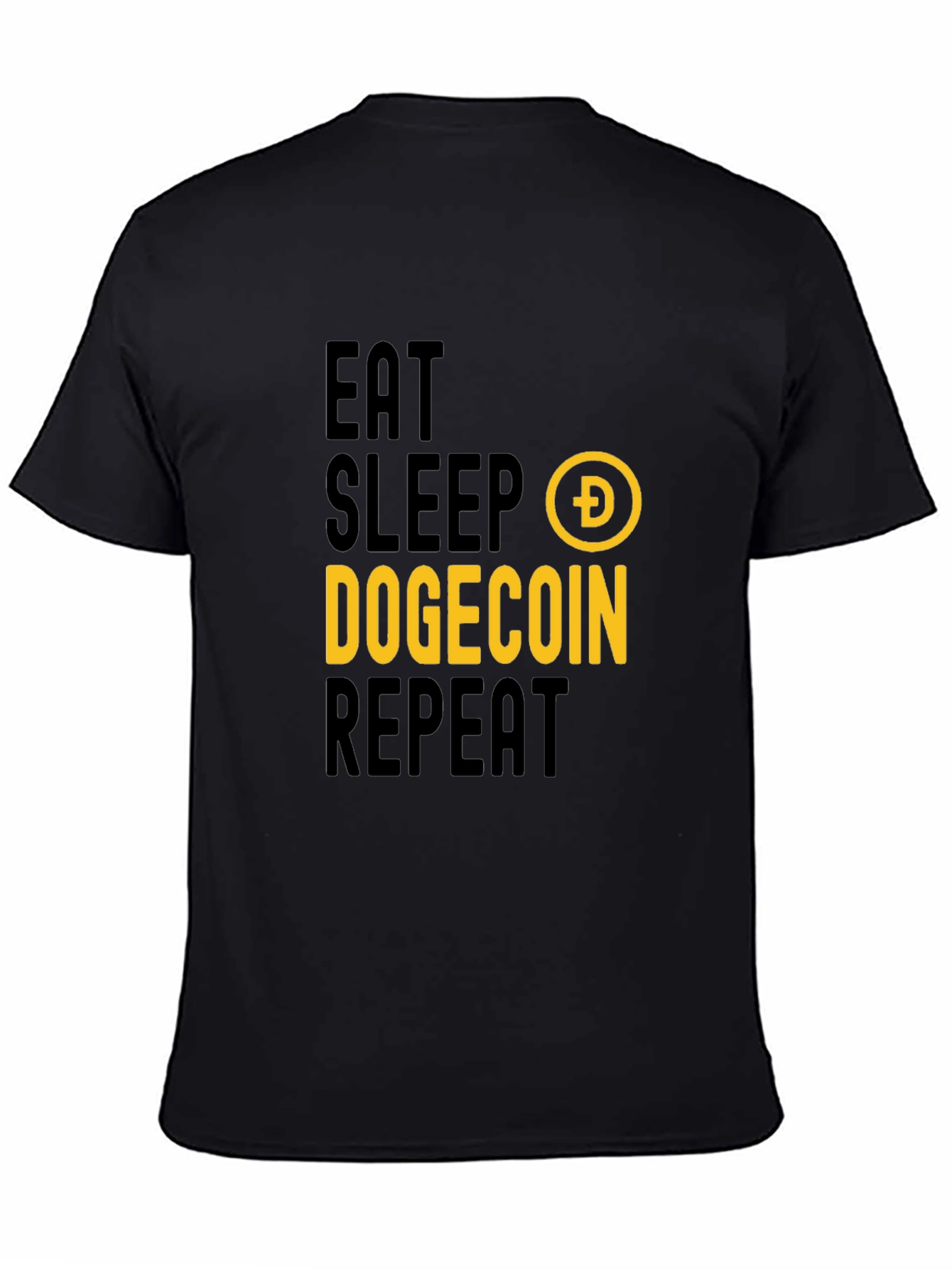 Eat Sleep Dogecoin Repeat T-Shirt - Crypto Fan Apparel
