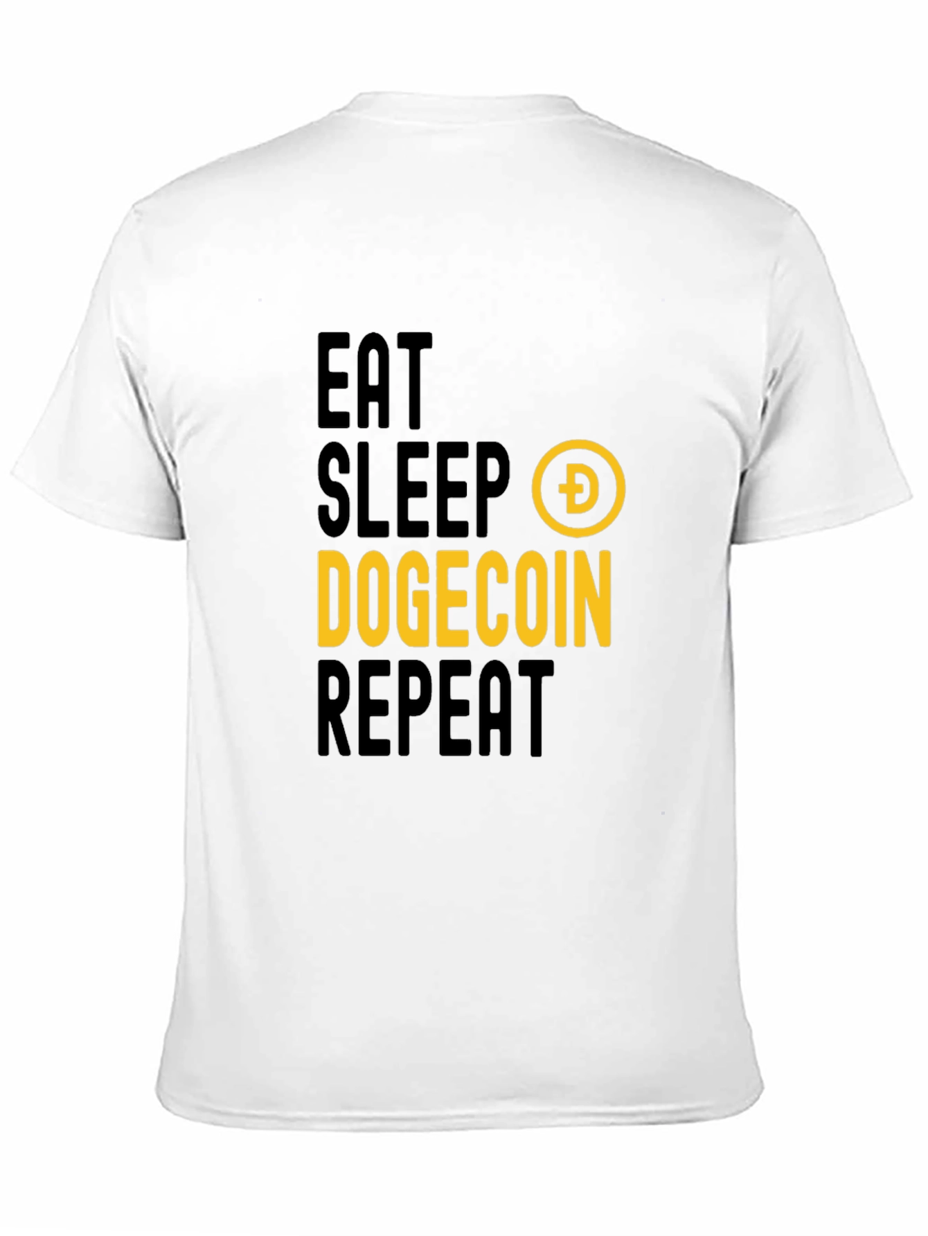 Eat Sleep Dogecoin Repeat T-Shirt - Crypto Fan Apparel