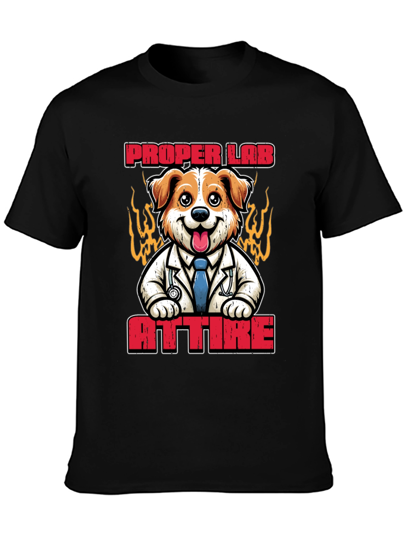 Proper Lab Attire T-Shirt: Dog Doctor Tee