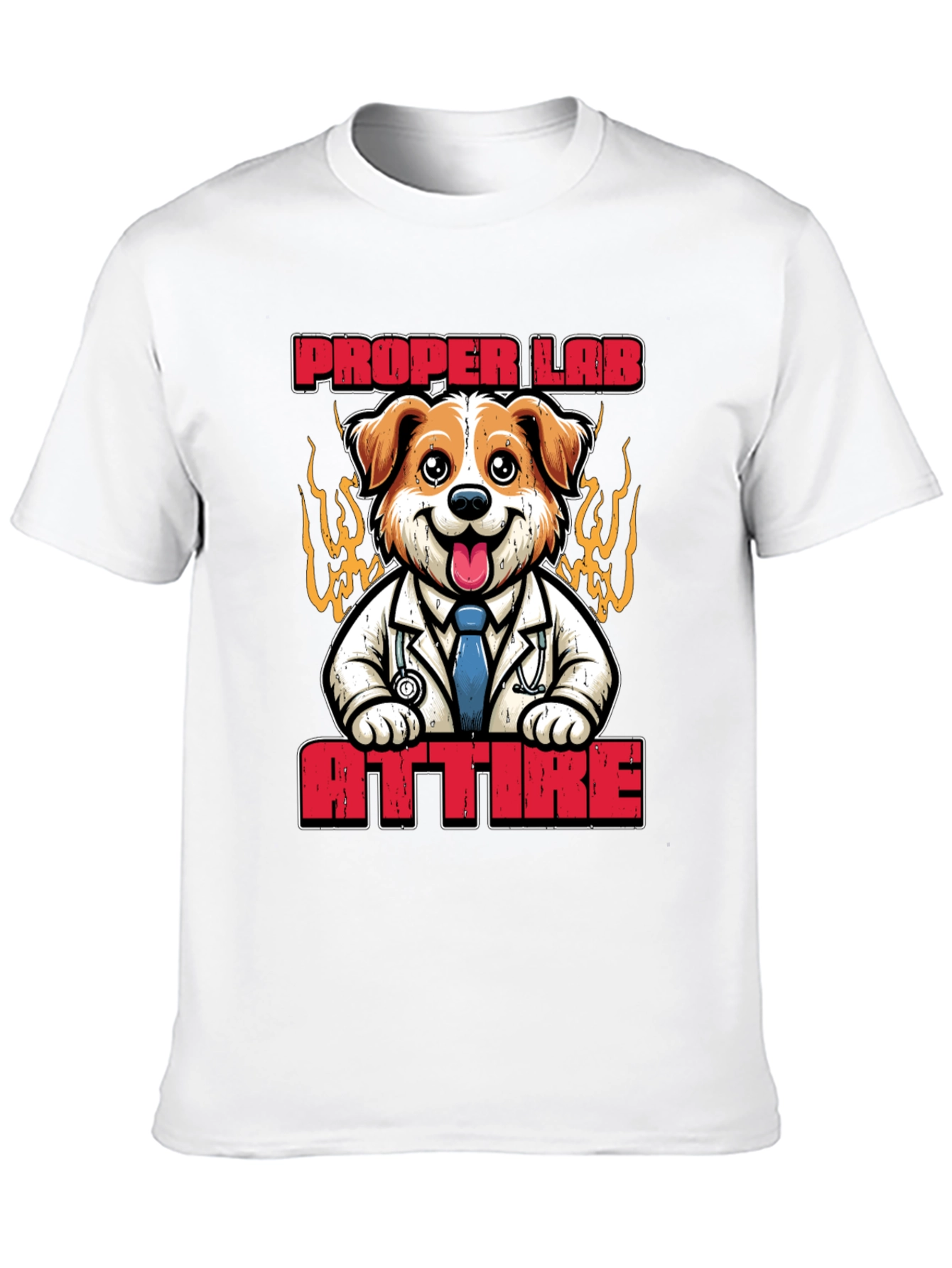 Proper Lab Attire T-Shirt: Dog Doctor Tee