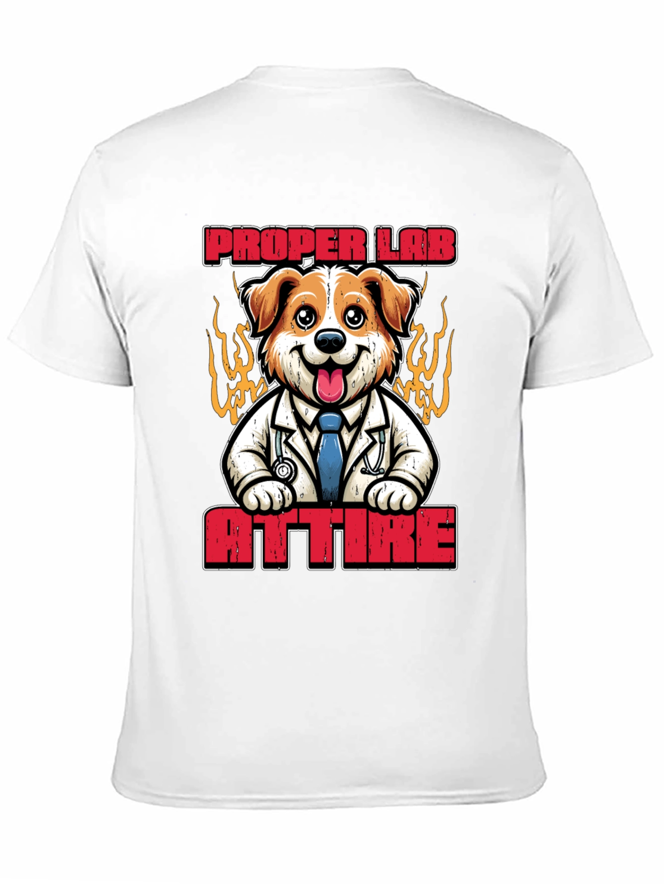 Proper Lab Attire T-Shirt: Dog Doctor Tee