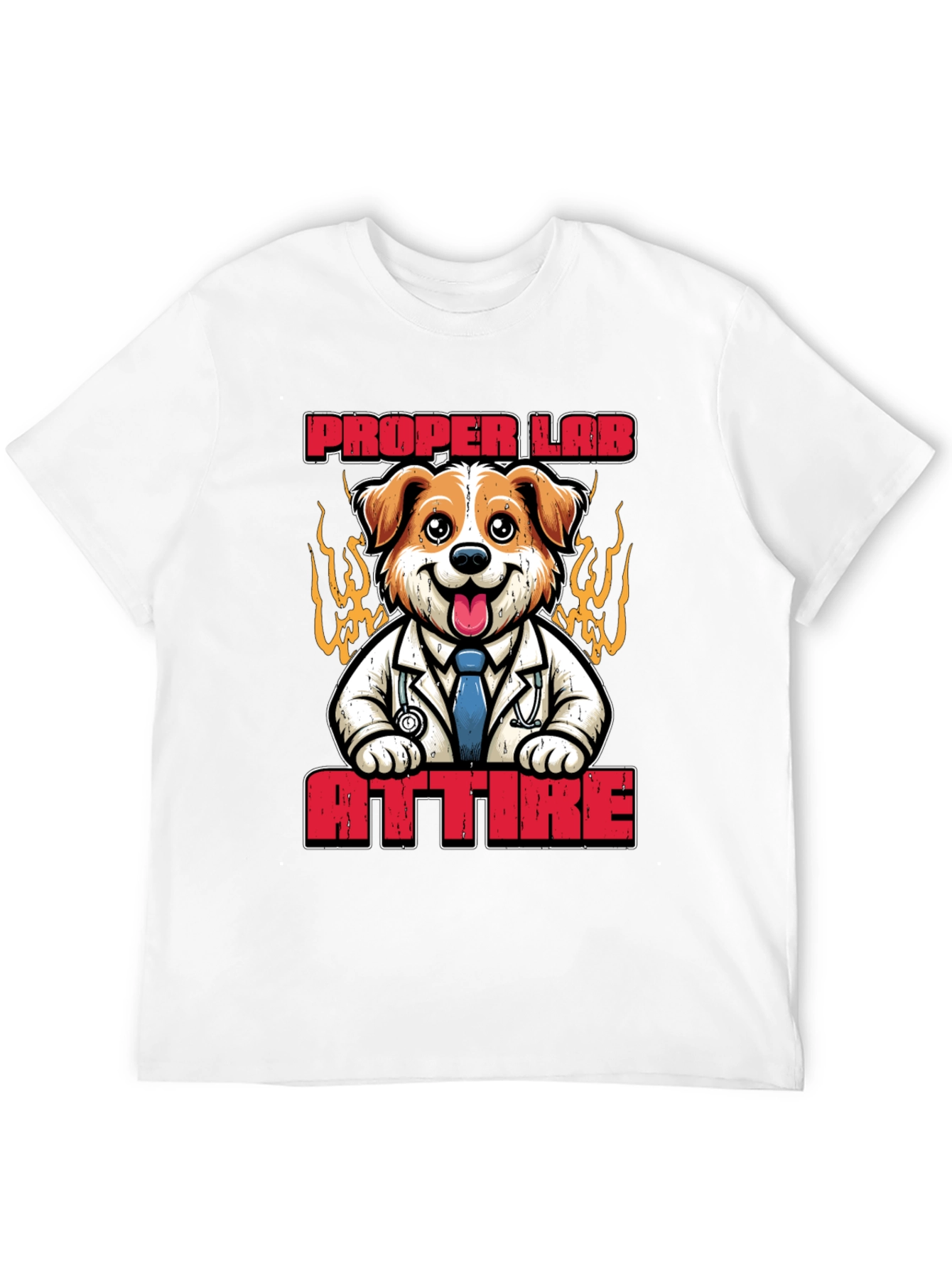 Proper Lab Attire T-Shirt: Dog Doctor Tee