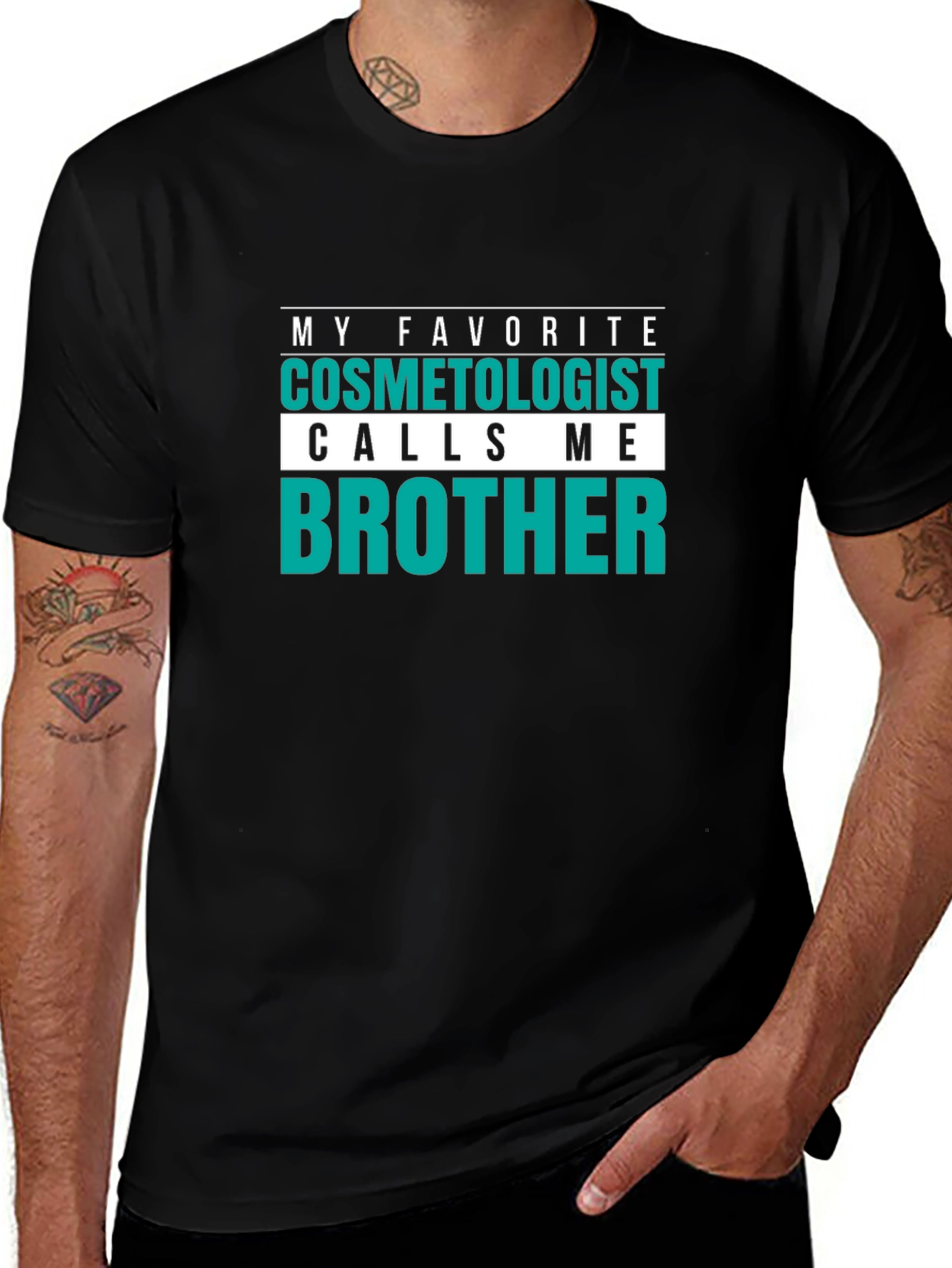 Cosmetologist Brother T-Shirt - Funny Hairdresser Tee