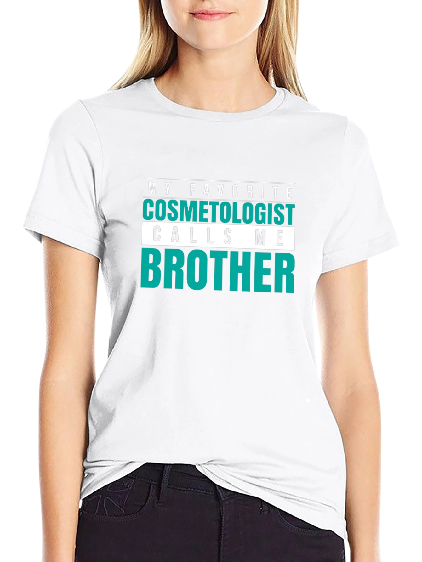 Cosmetologist Brother T-Shirt - Funny Hairdresser Tee