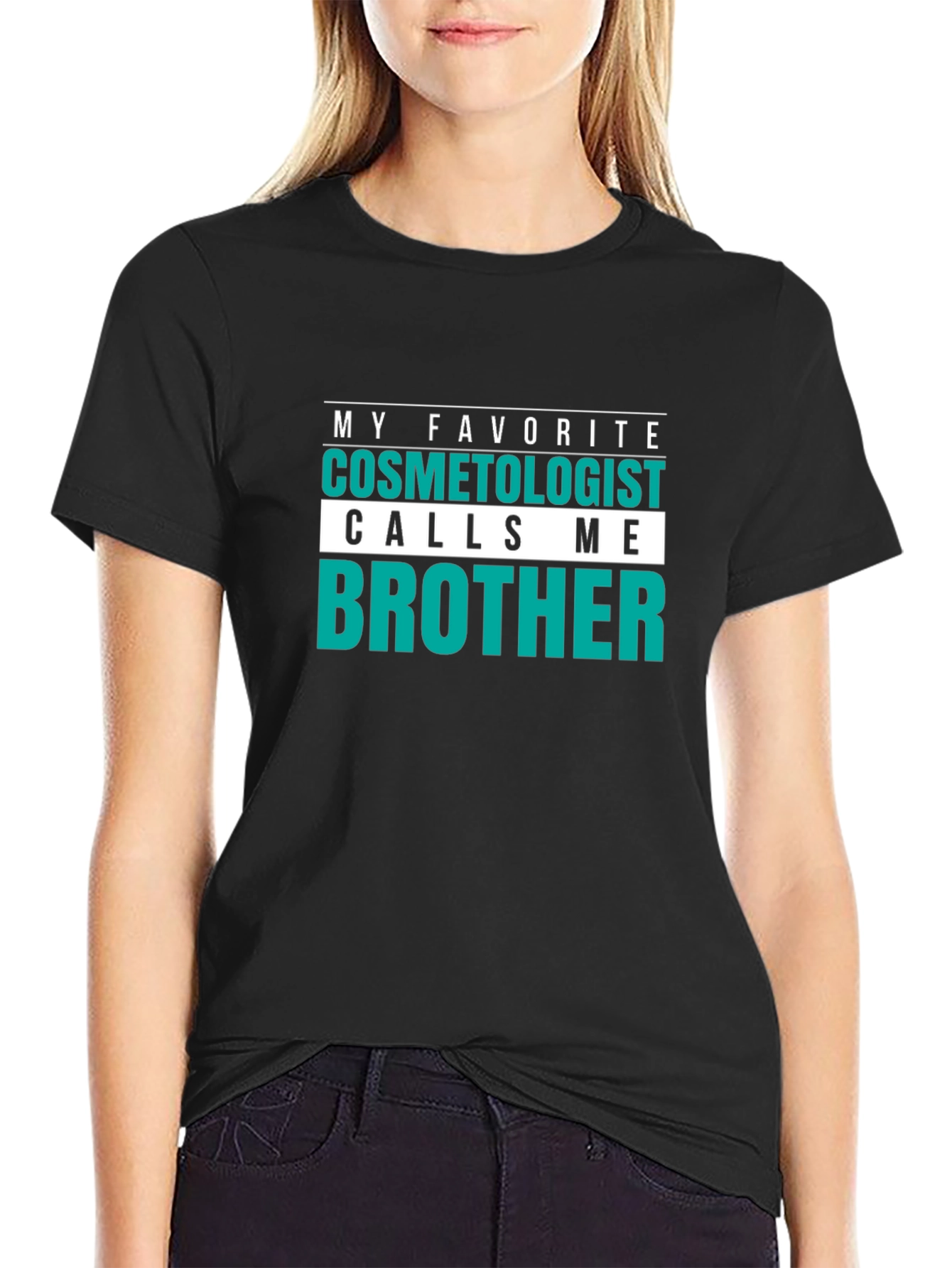 Cosmetologist Brother T-Shirt - Funny Hairdresser Tee