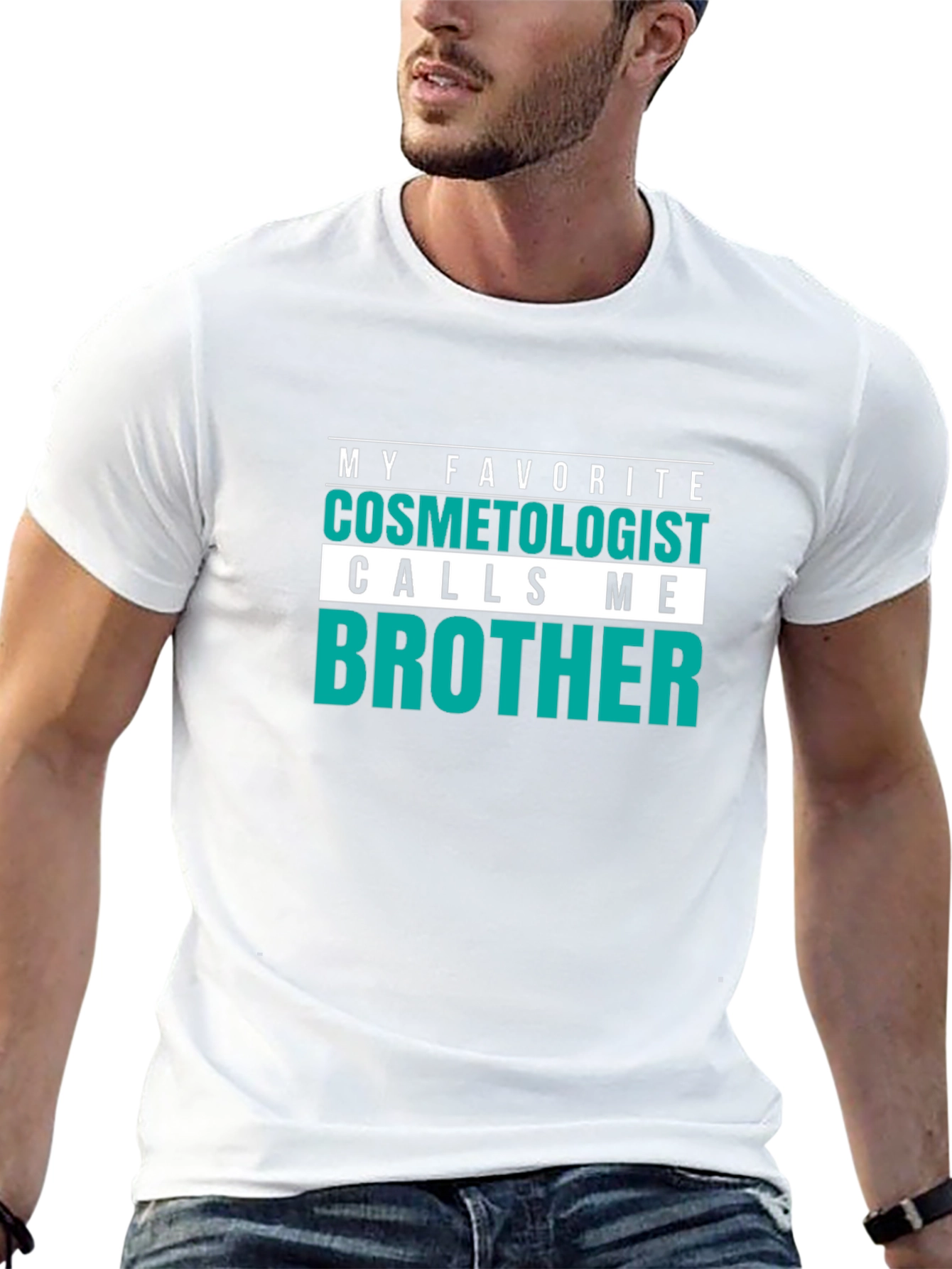 Cosmetologist Brother T-Shirt - Funny Hairdresser Tee