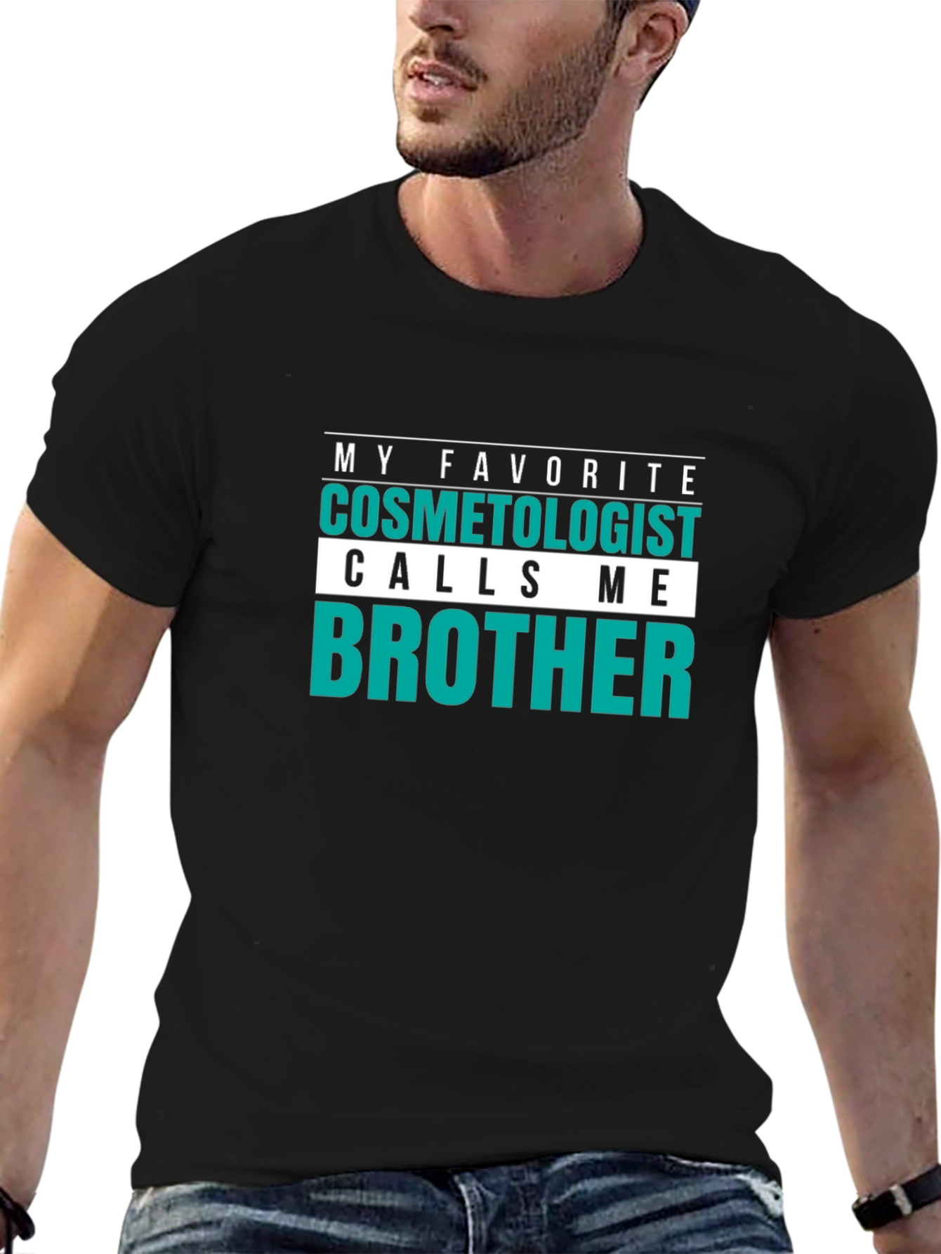 Cosmetologist Brother T-Shirt - Funny Hairdresser Tee